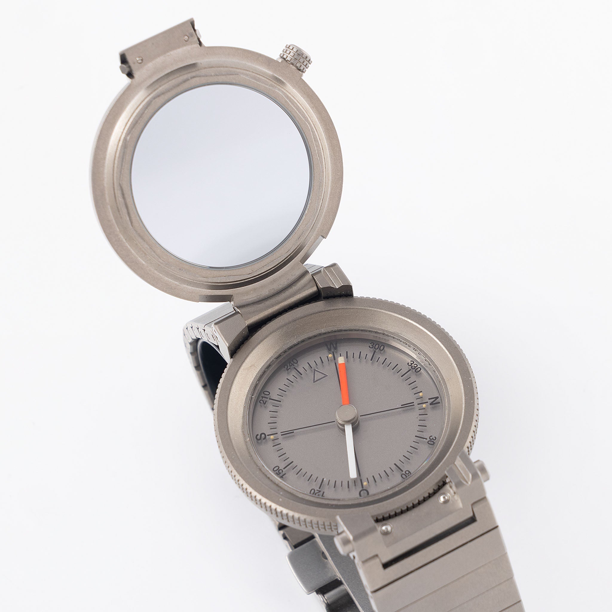 IWC/Porsche design compass watch in titanium ref 3511 with certificate of Authenticity paper and IWC service invoice