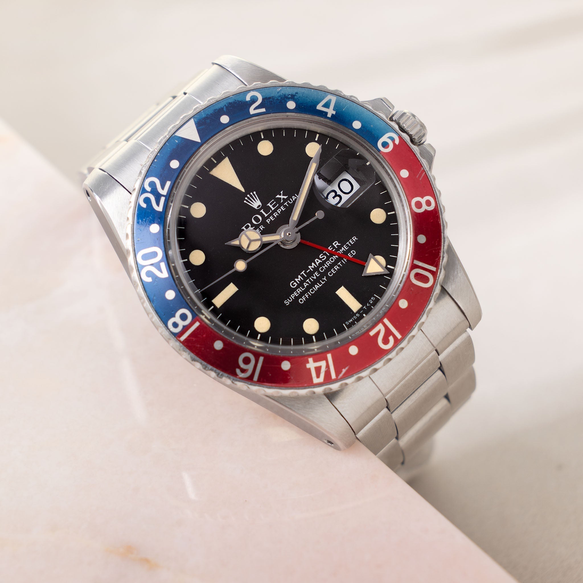 Rolex GMT-Master 1675 MK1 "Tropical" Long-E Dial