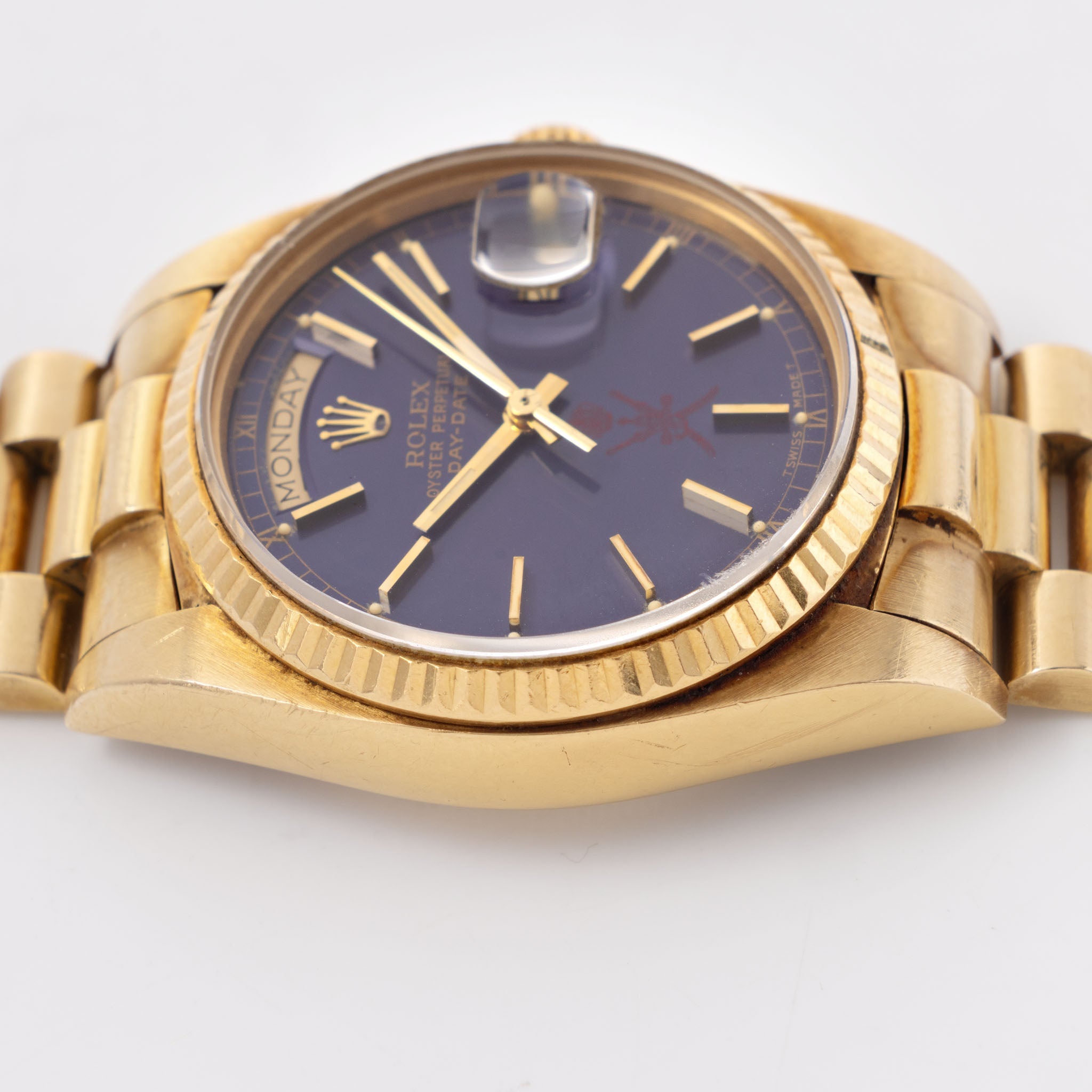 Rolex Day-Date 18038 Purple Khanjar dial from original owner’s family with Provenance