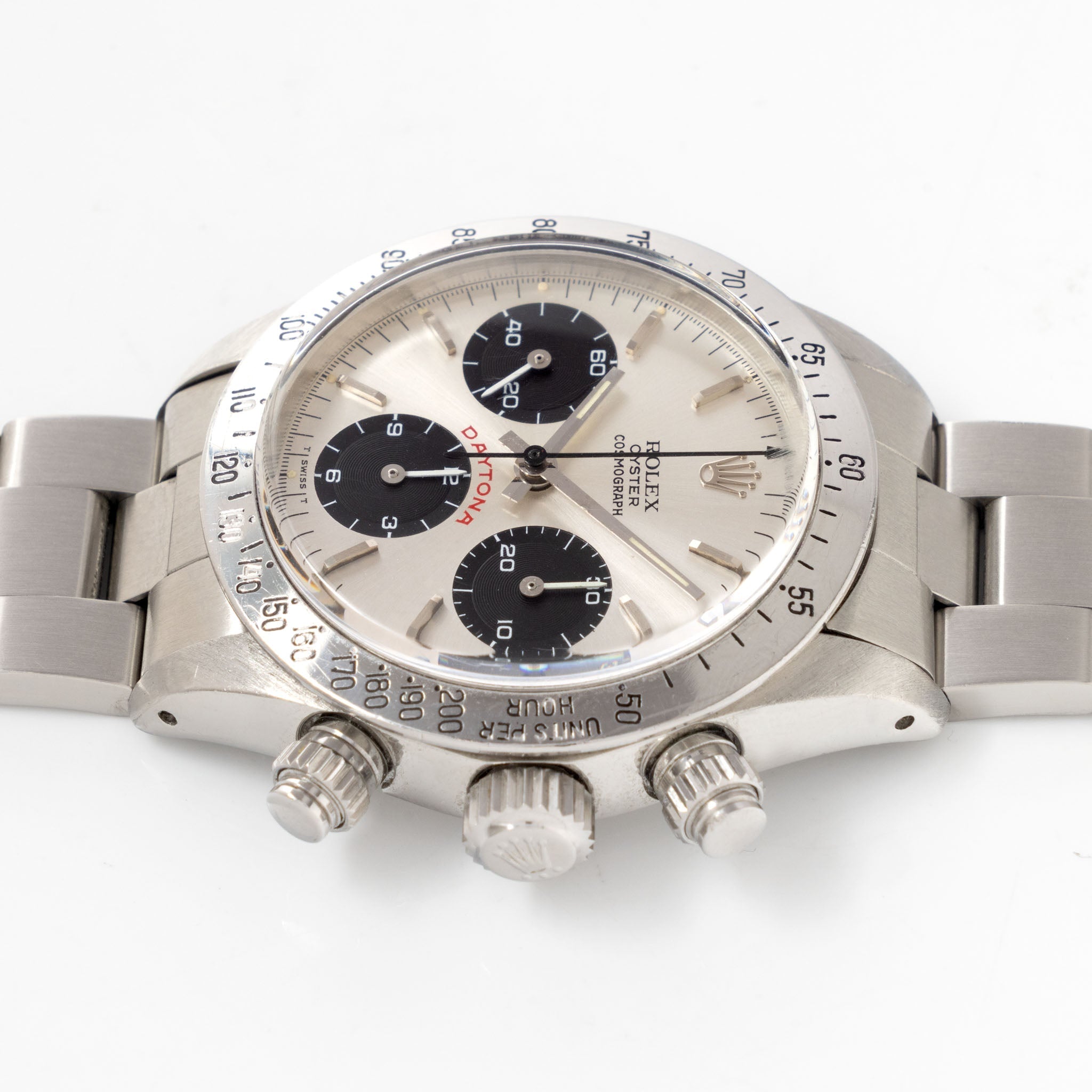 Rolex Cosmograph Daytona ref. 6265 Big Red Panda Silver Dial