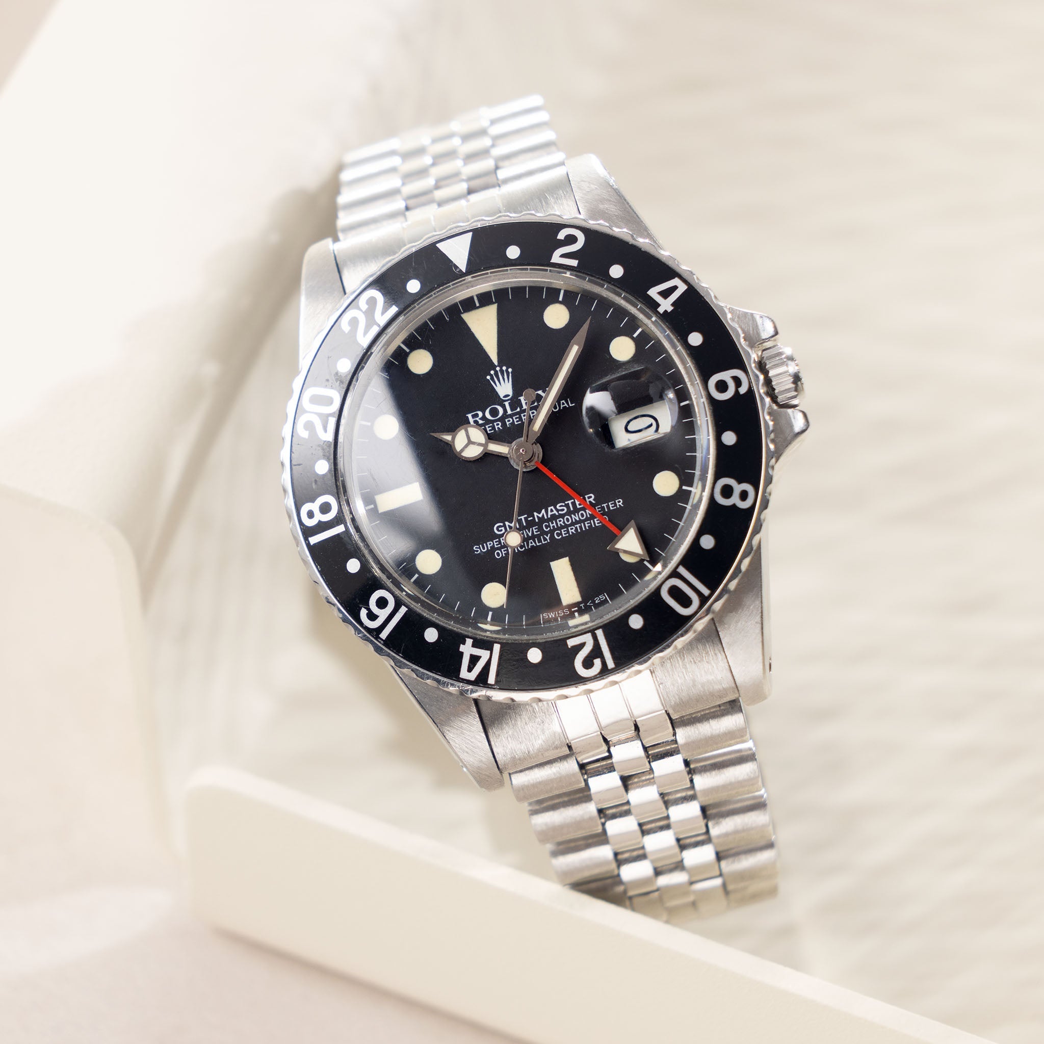 Rolex GMT-Master ref 16750 Matte Dial with Original Punched Guarantee Paper