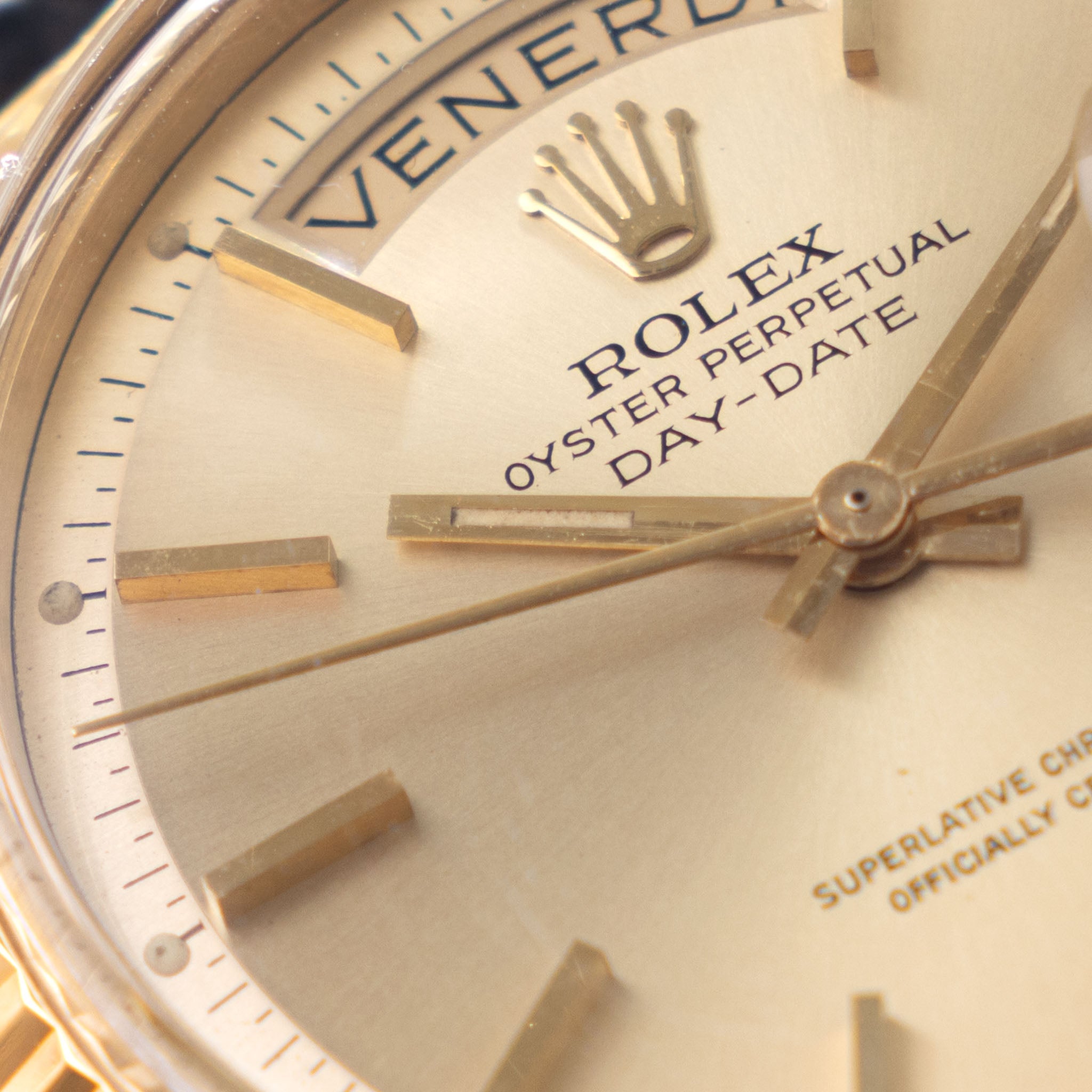 Rolex Day-Date 1803 Champagne Dial in 18k Yellow Gold