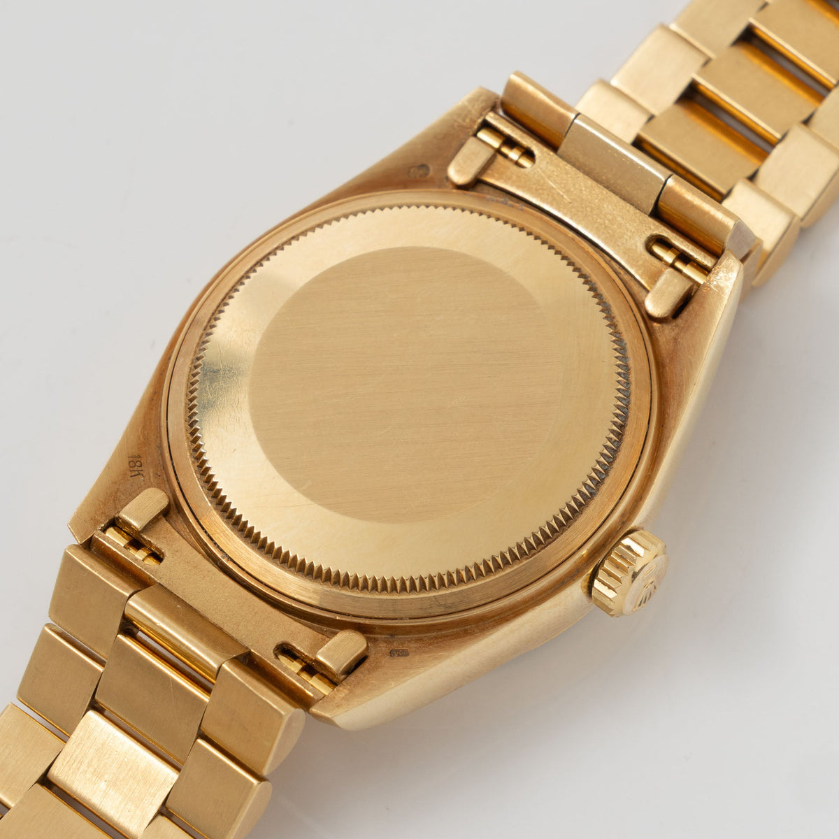Rolex Day-Date 18038 Petrol Blue Stella Dial in 18k Yellow Gold