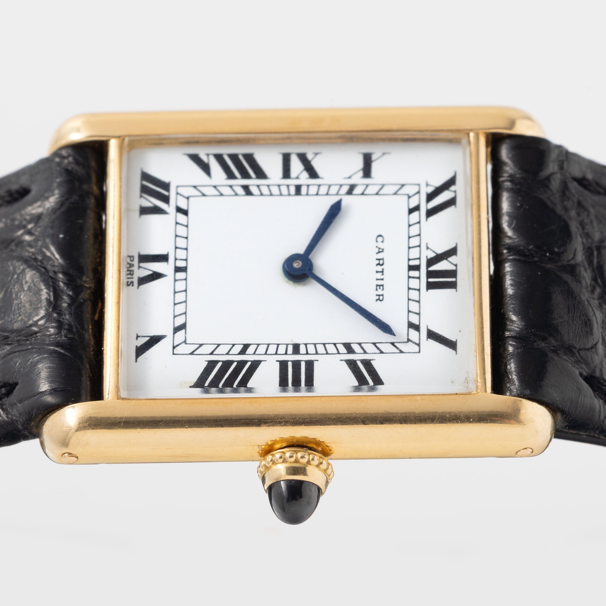 Cartier Tank Louis Rare Jaeger Movement in 18k yellow gold Paris Dial Pre-merger