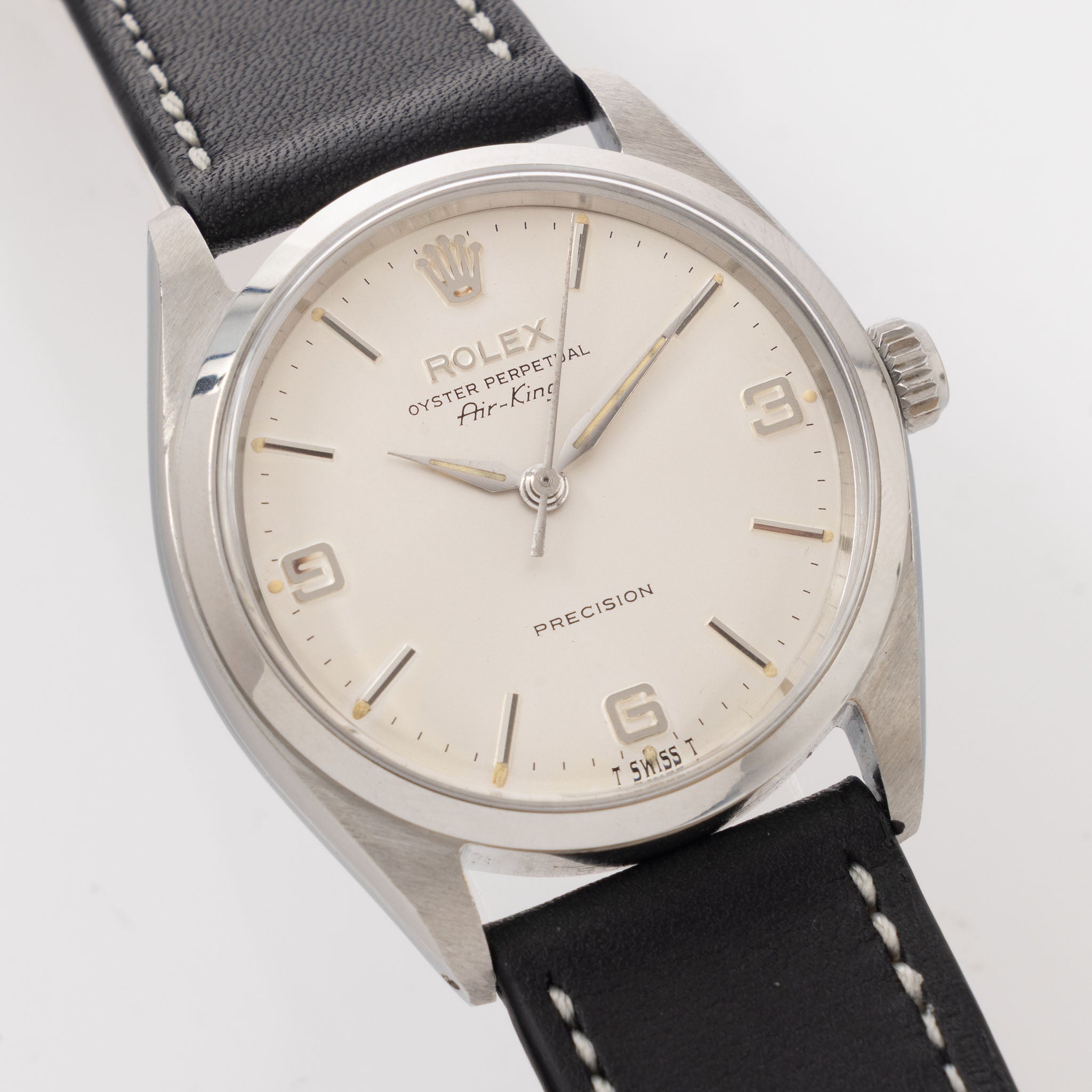 Rolex Oyster Perpetual Air-King 5500 Silver Arabic Numerals Dial