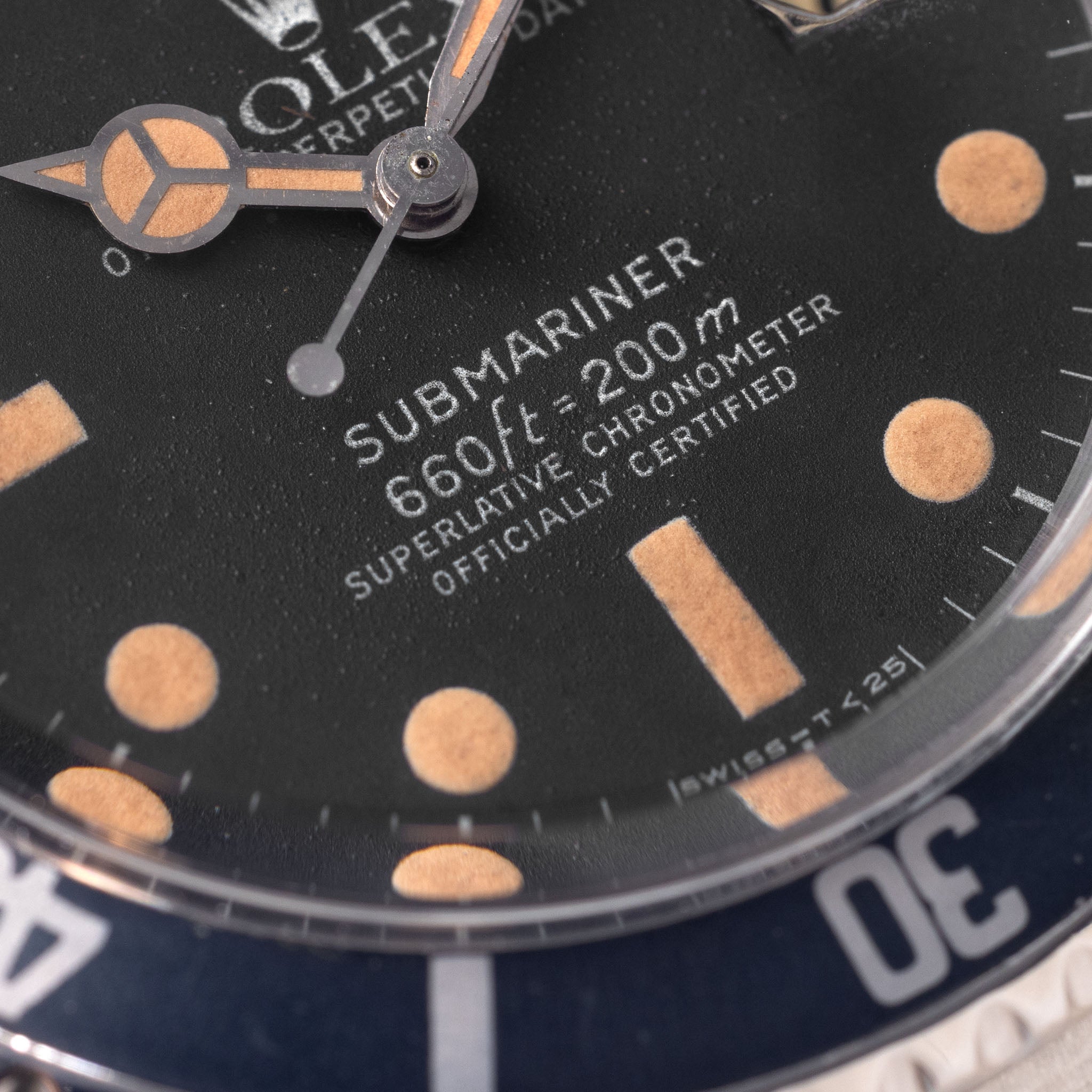 Rolex Submariner 1680 MK1 Dial Pumpkin Patina Kissing 40 Inlay
