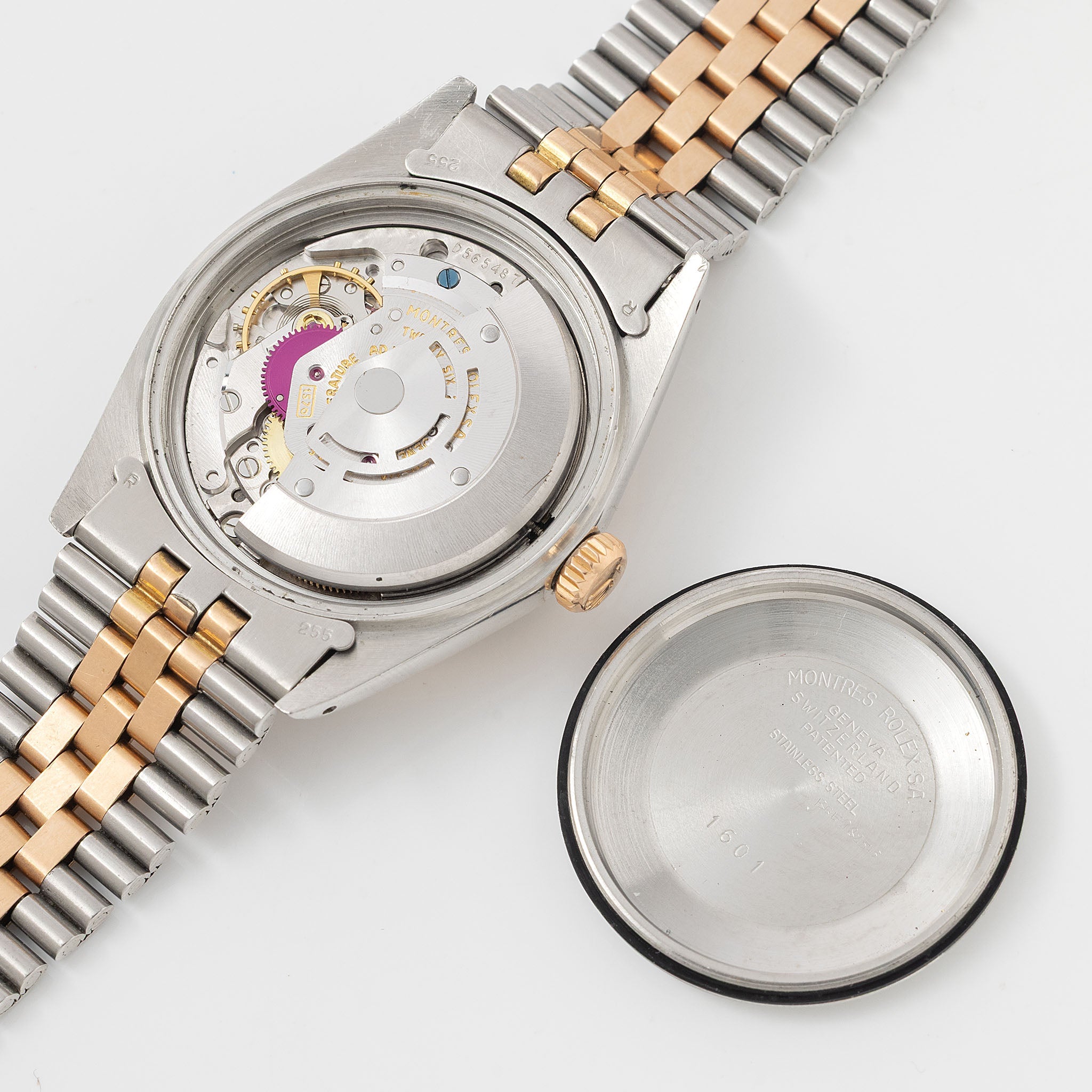 Rolex Datejust 1601 Grey Dial in Steel and 18k Rose Gold