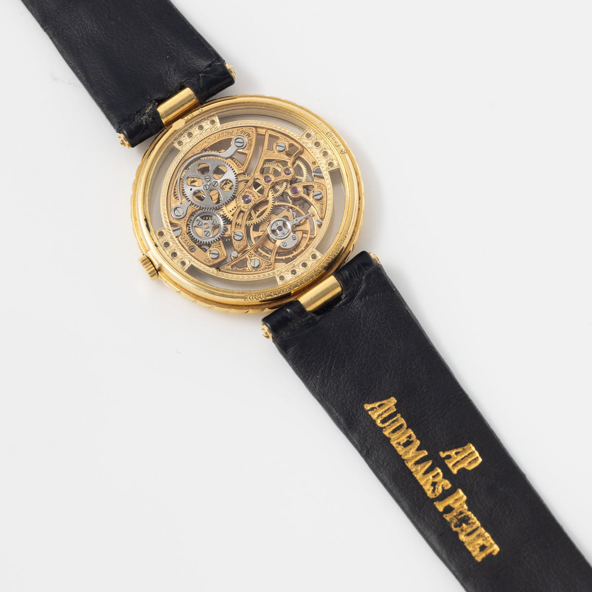 Audemars Piguet 4257/002BA Skeleton Dress Watch in 18k Yellow Gold with Box and Original Guarantee Booklet
