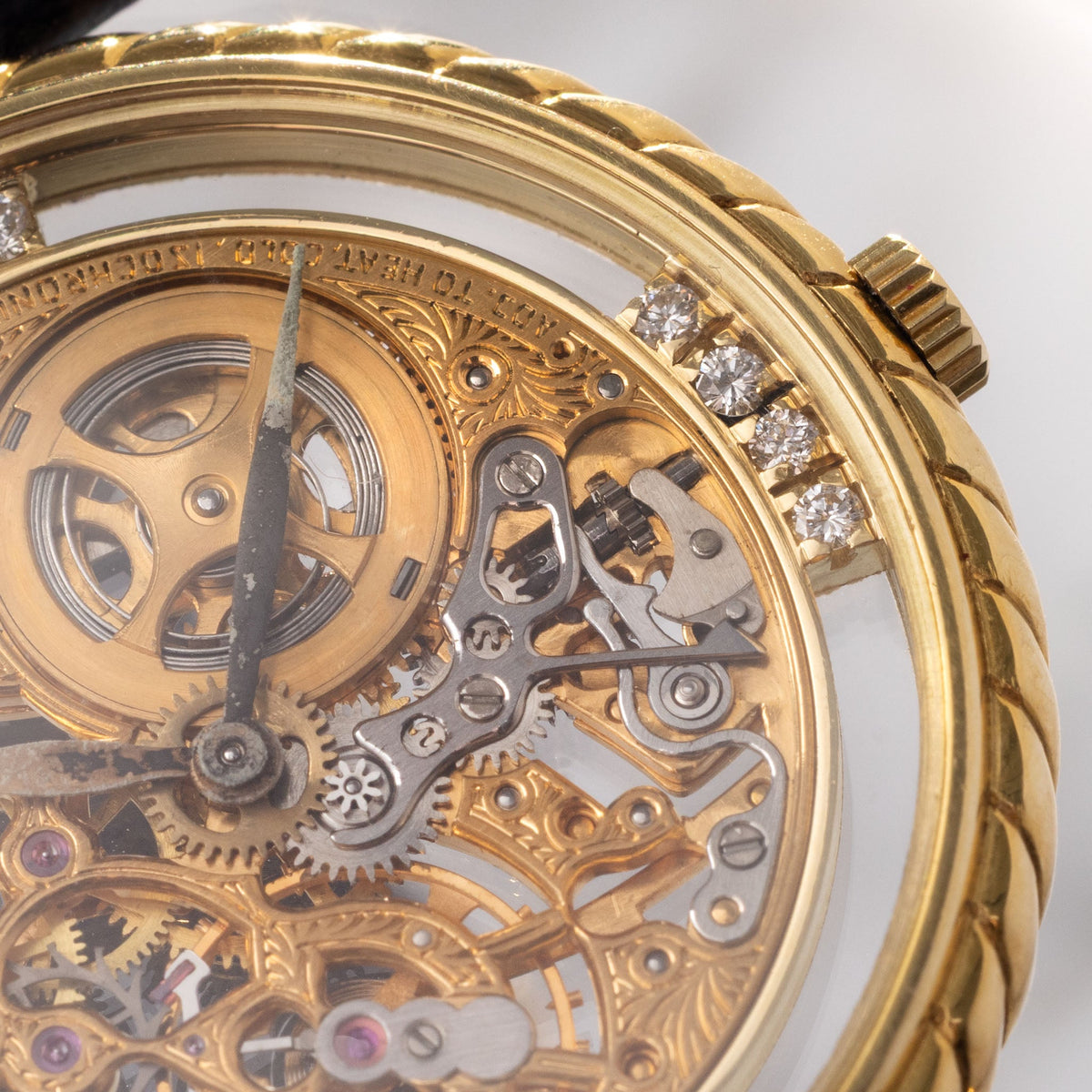 Audemars Piguet 4257/002BA Skeleton Dress Watch in 18k Yellow Gold with Box and Original Guarantee Booklet