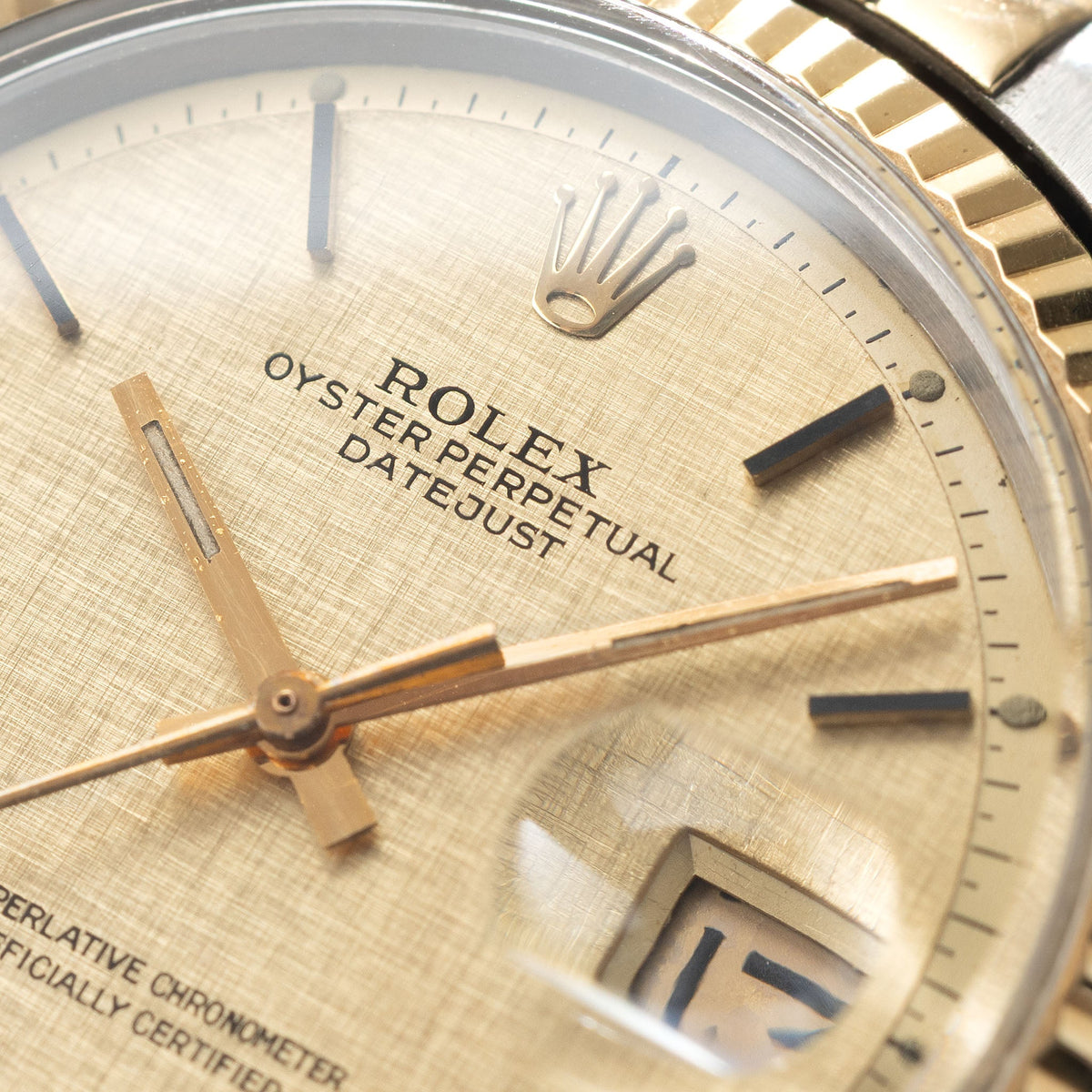 Rolex Datejust 1601/3 Linen Champagne Dial