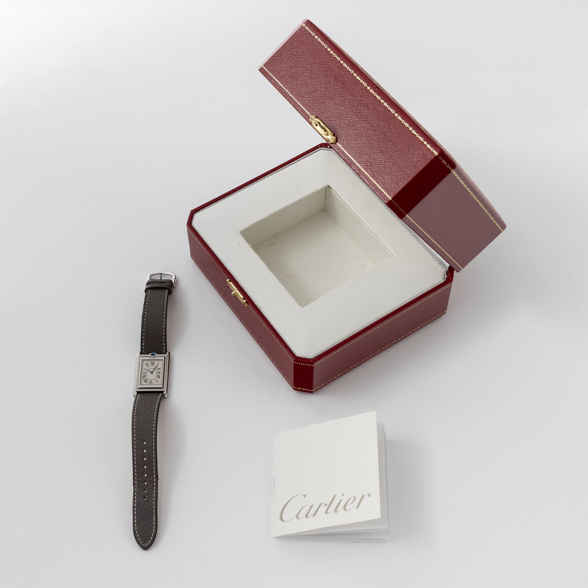Cartier Basculante 2450 White Dial Box and Paper Set