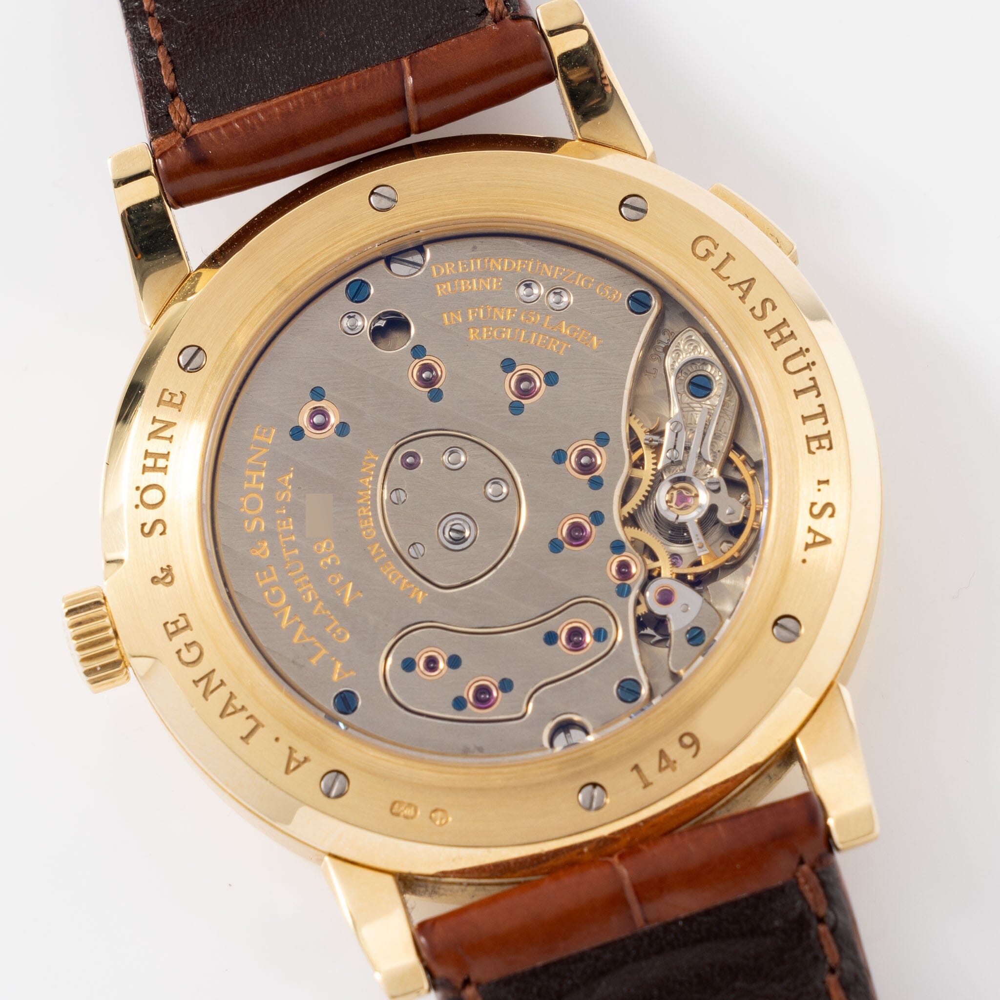 A. Lange & Söhne Grand Lange 1 “ Grosse Lange” 18kt Yellow Gold Ref 115.021