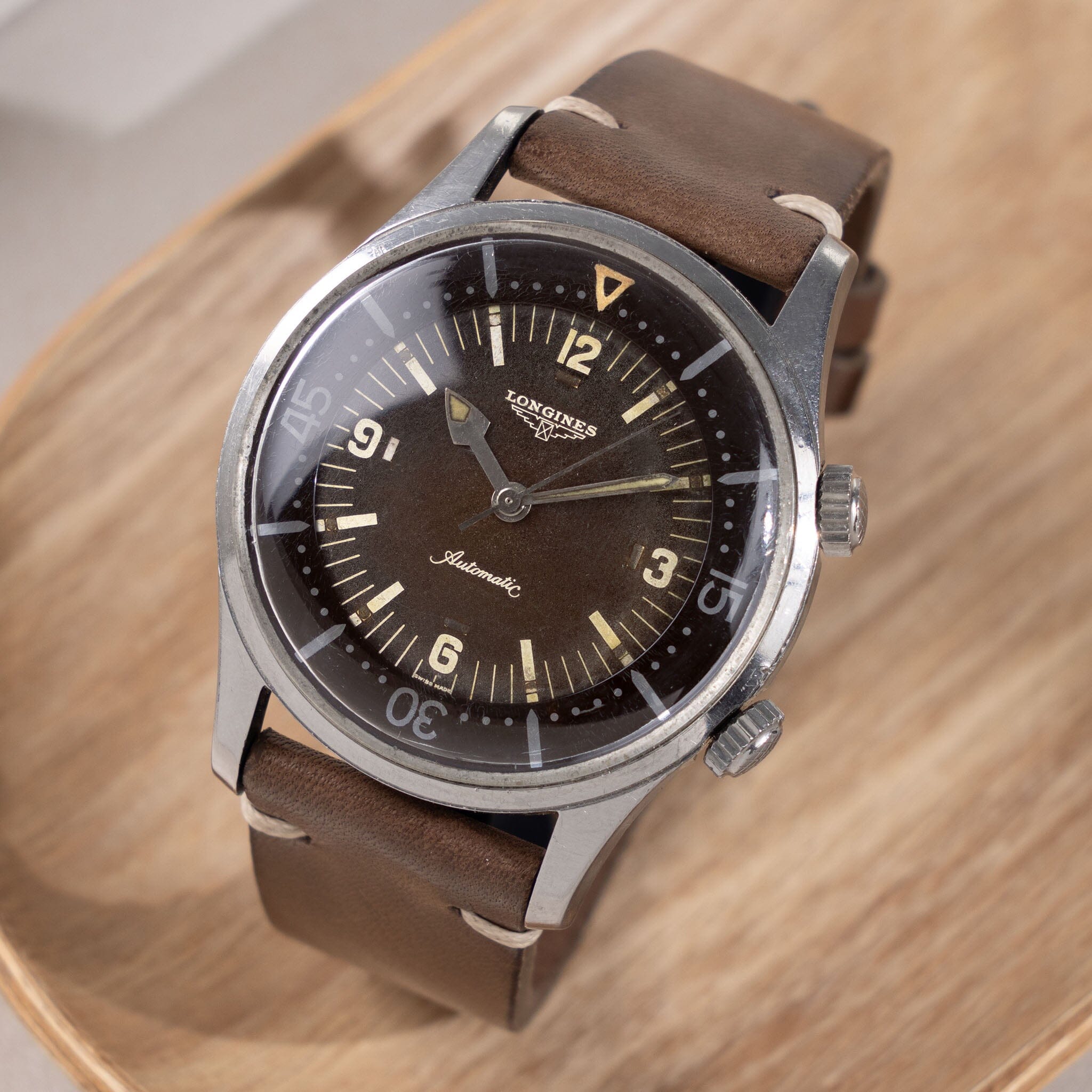 Longines Legend Diver Compressor Tropical Dial Ref 7150-1