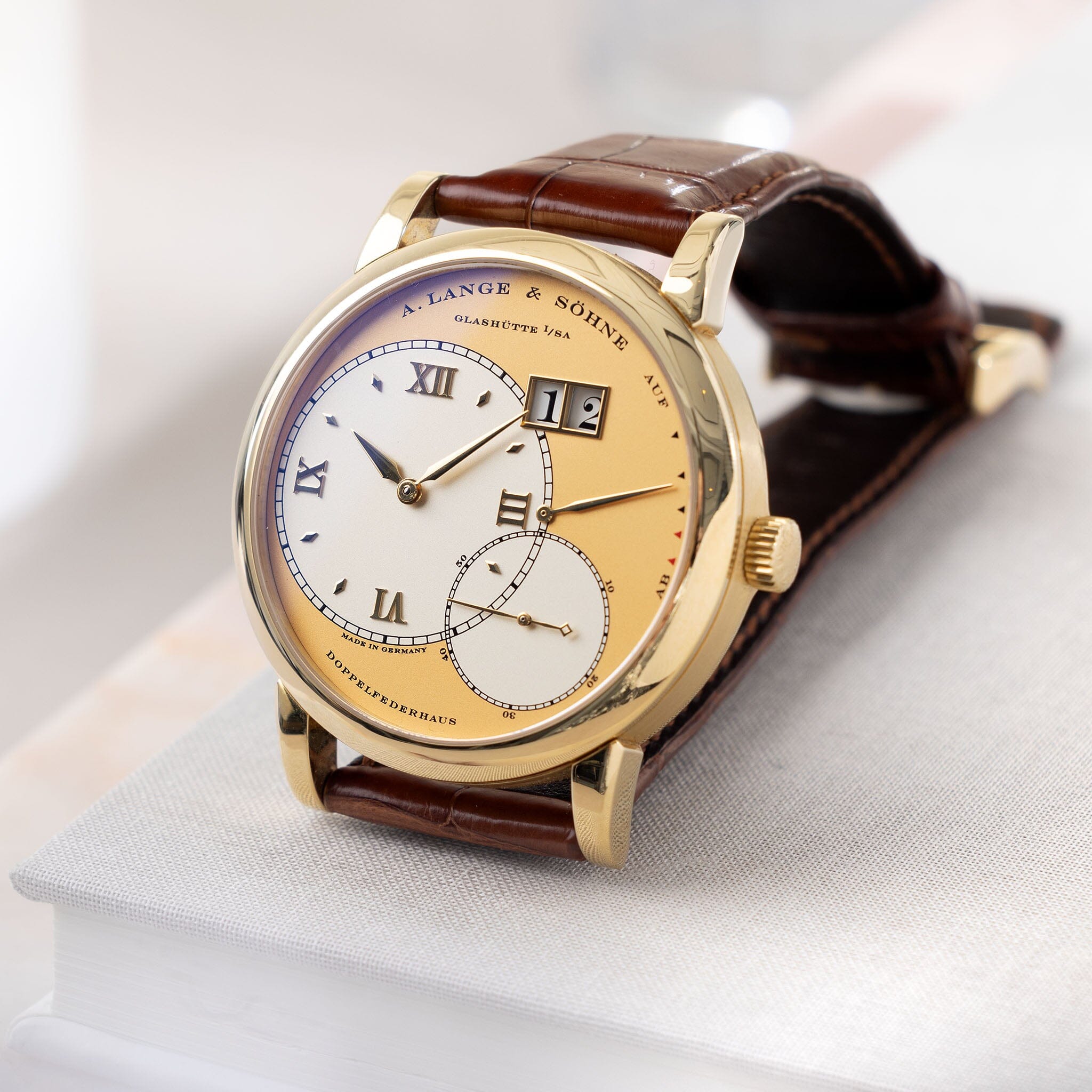 A. Lange & Söhne Grand Lange 1 “ Grosse Lange” 18kt Yellow Gold Ref 115.021