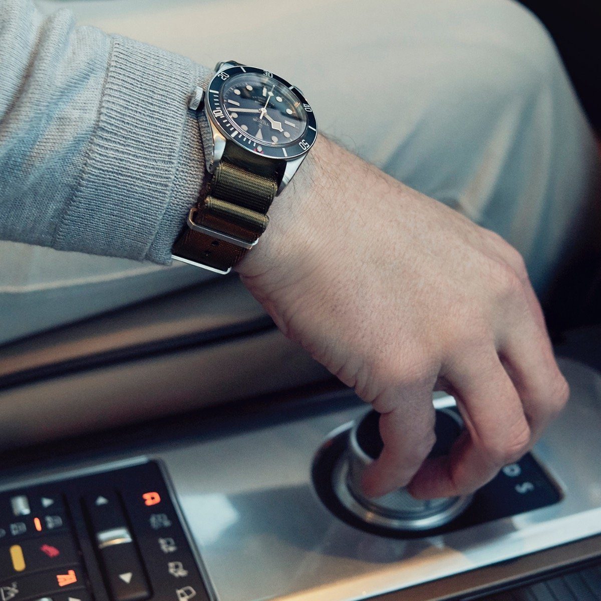 Rolex Deluxe Nylon Single Pass Watch Strap Olive Drab Green