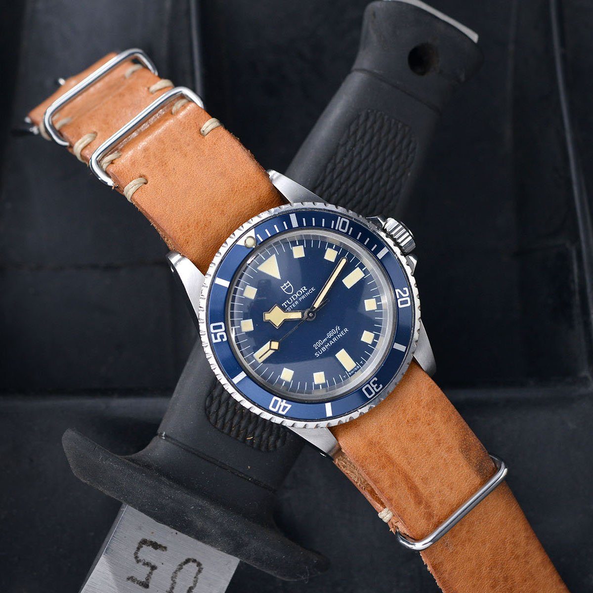 Tudor Caramel Brown Single Pass Leather Watch Strap