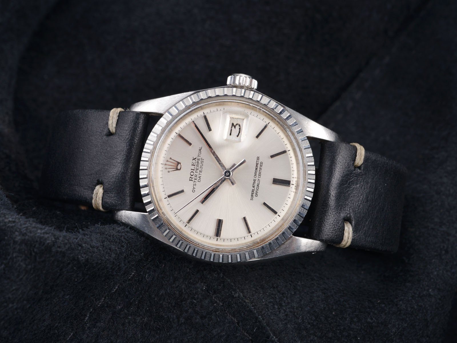 ROLEX 1603 DATEJUST SILVER DIAL 1978