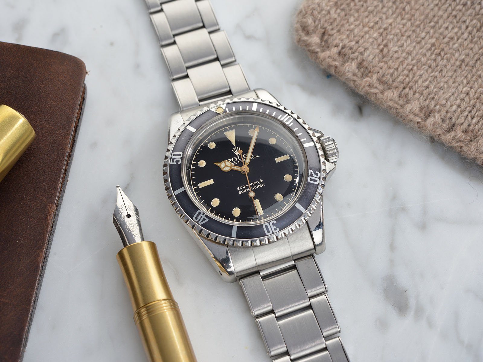 ROLEX 5512 PCG GILT CHAPTER RING EXCLAMATION POINT SUBMARINER