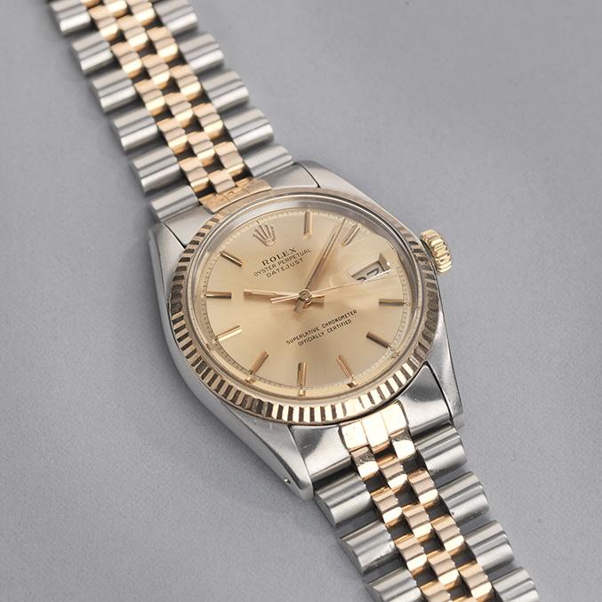 Rolex Two Tone Rose Gold 1601 Datejust