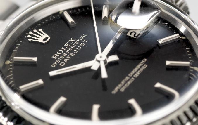 Rolex Datejust Gloss Gilt Vertical Brush Tropical Dial