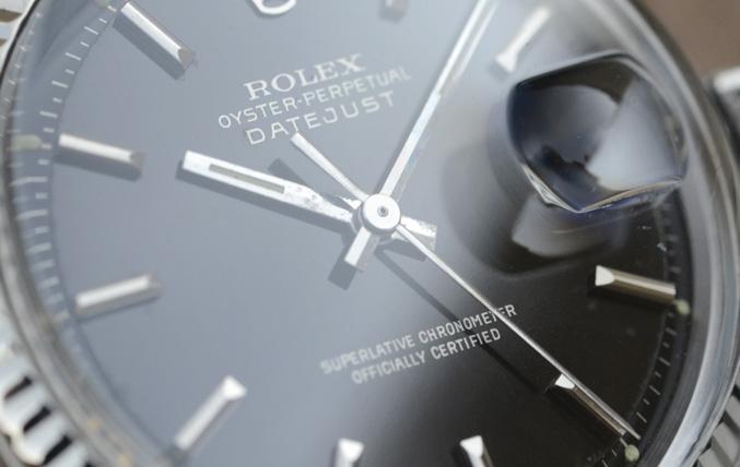 Rolex Datejust Gloss Gilt Vertical Brush Tropical Dial