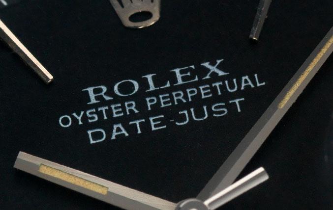 Rolex Datejust Black Door stop Dial 1603