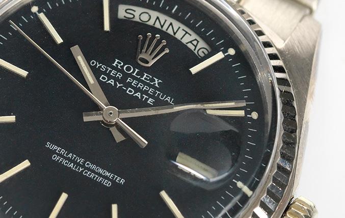 Rolex 1803 Day Date Black Marble Dial