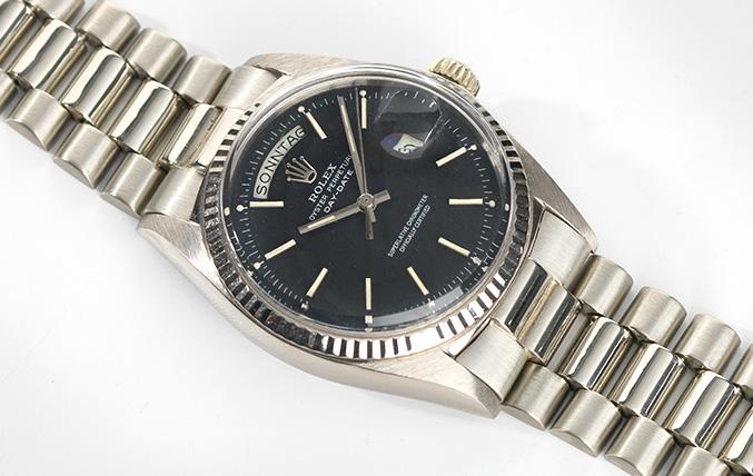 Rolex 1803 Day Date Black Marble Dial