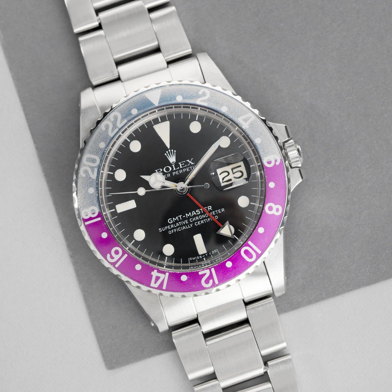 Rolex 1675 GMT Master Mk5 Maxi Dial Pink Lady