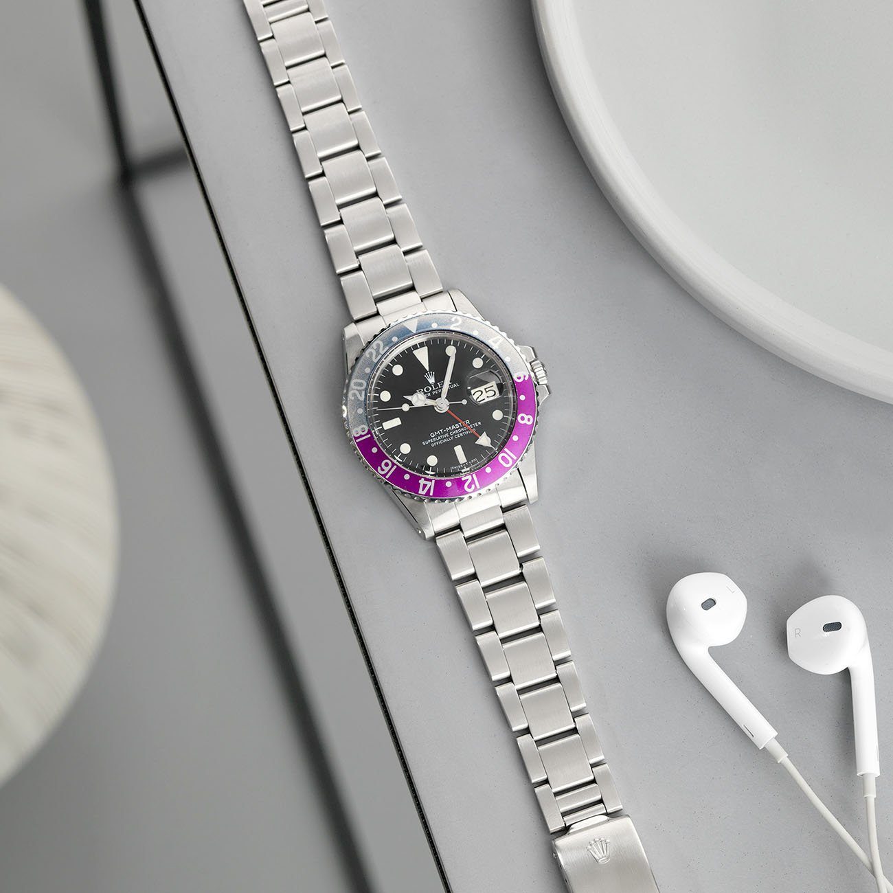 Rolex 1675 GMT Master Mk5 Maxi Dial Pink Lady