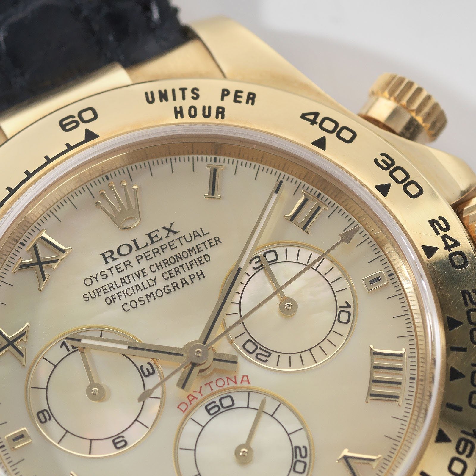 Rolex Daytona Yellow Gold 116518 Mother of Pearl