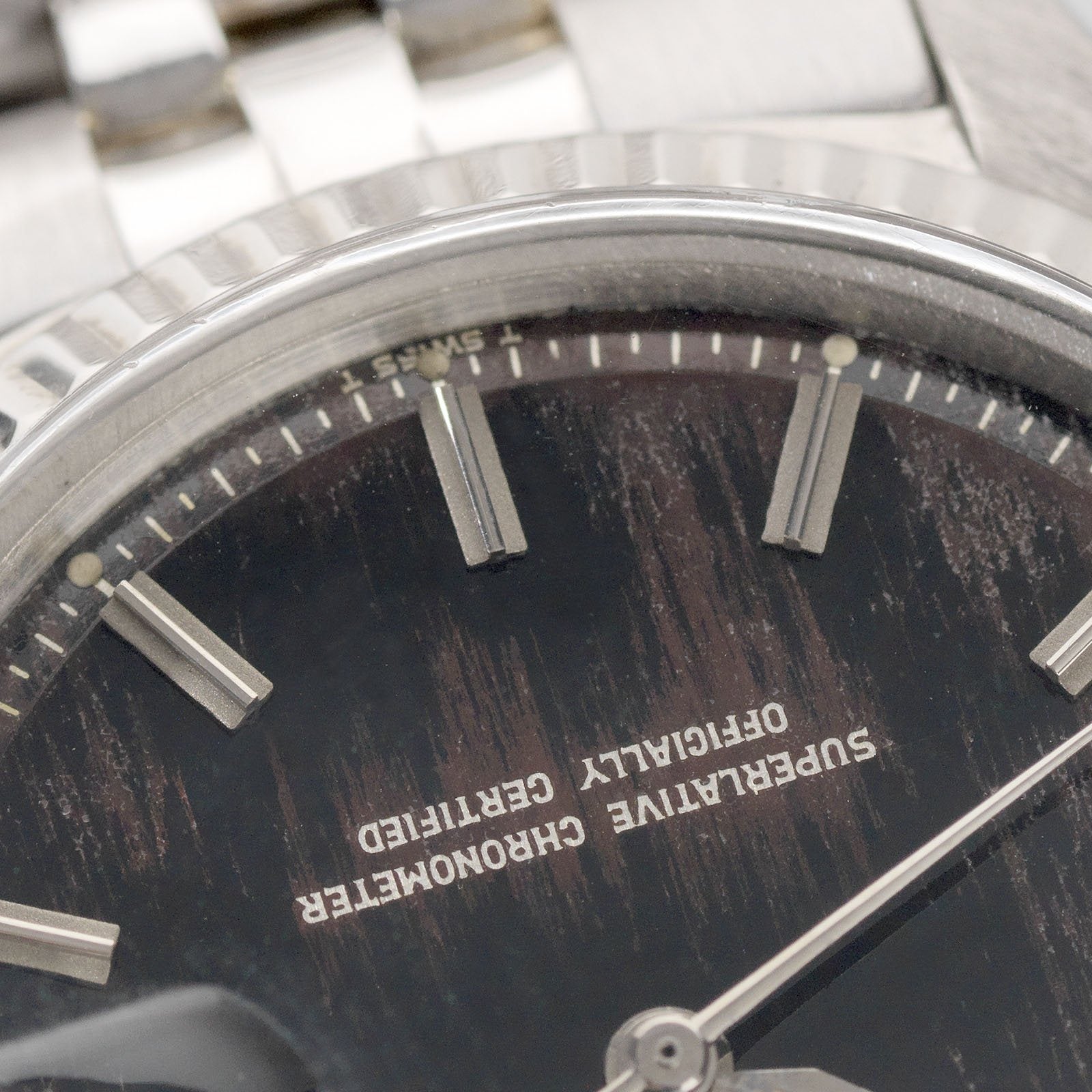 Rolex White Gold Datejust Tropical Dial Reference 1601