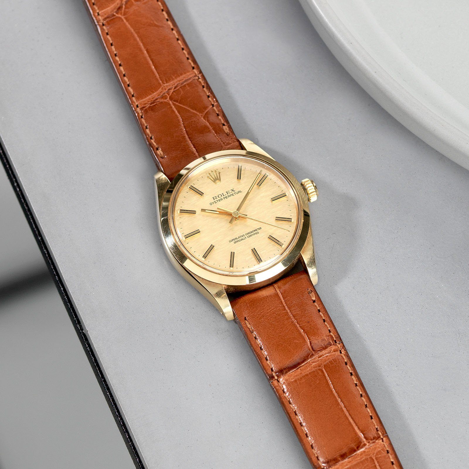 Rolex Oyster Perpetual Yellow Gold ref 1002