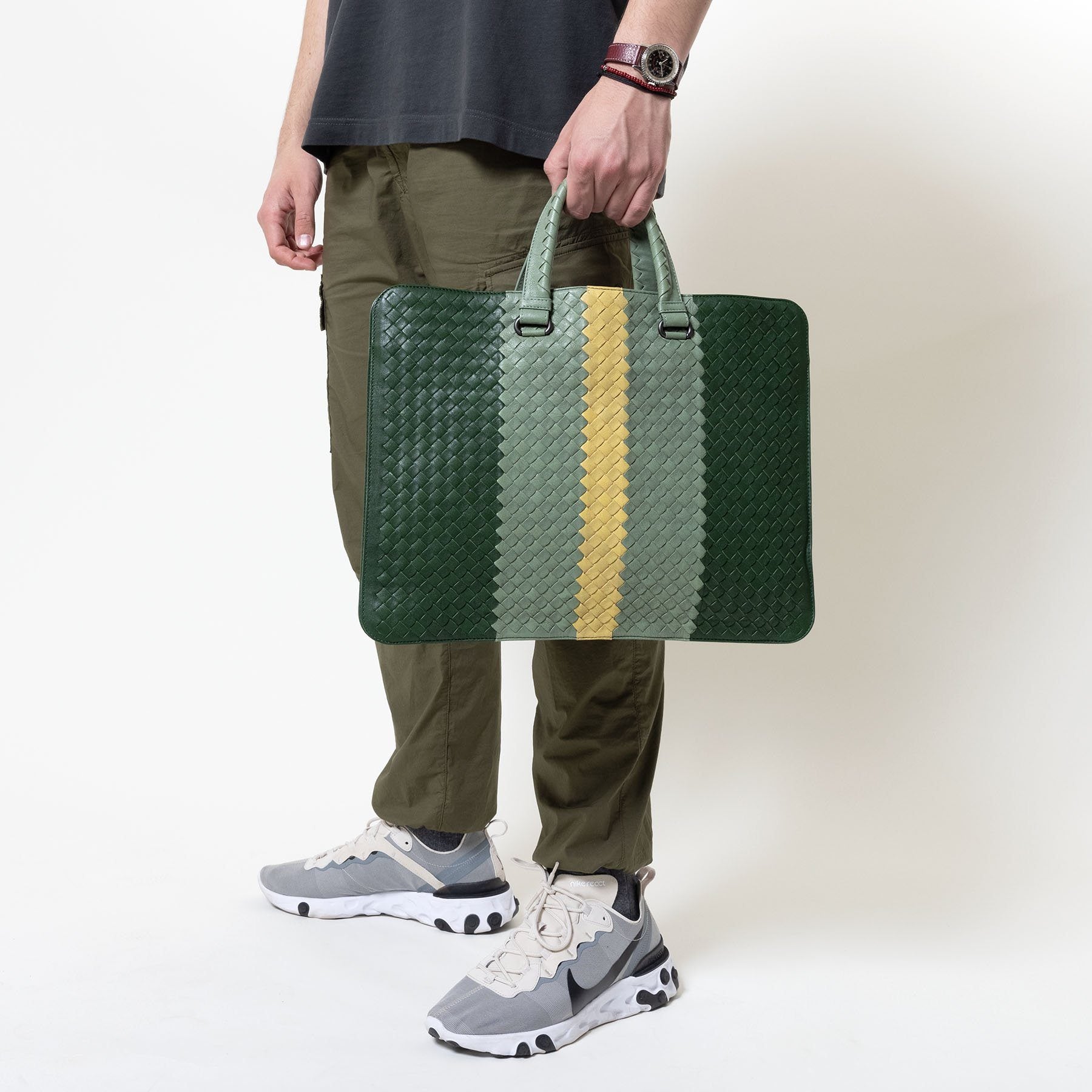 Bottega Veneta Intrecciato Multicolor Business Bag