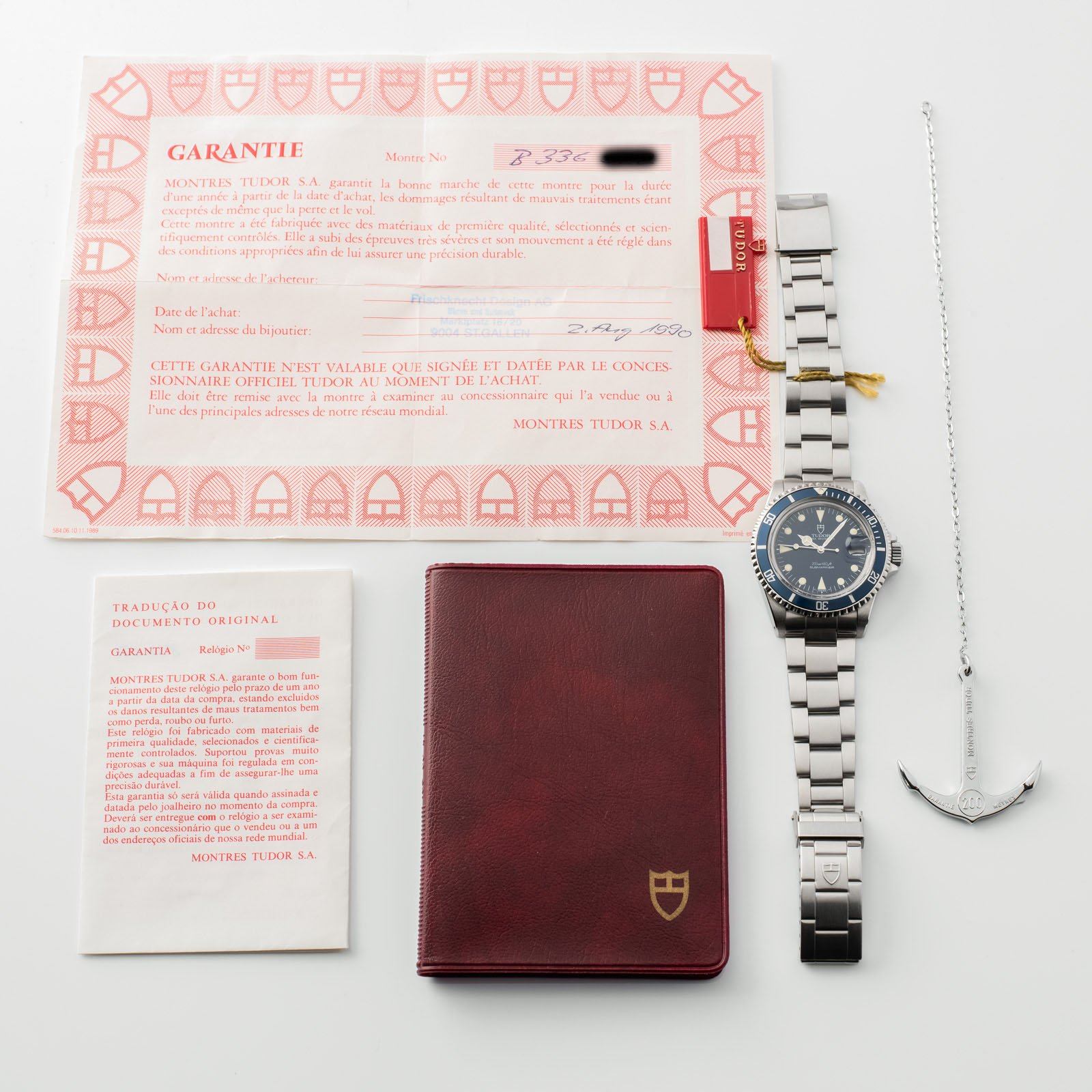 Tudor Submariner Date Blue Dial Reference 79090