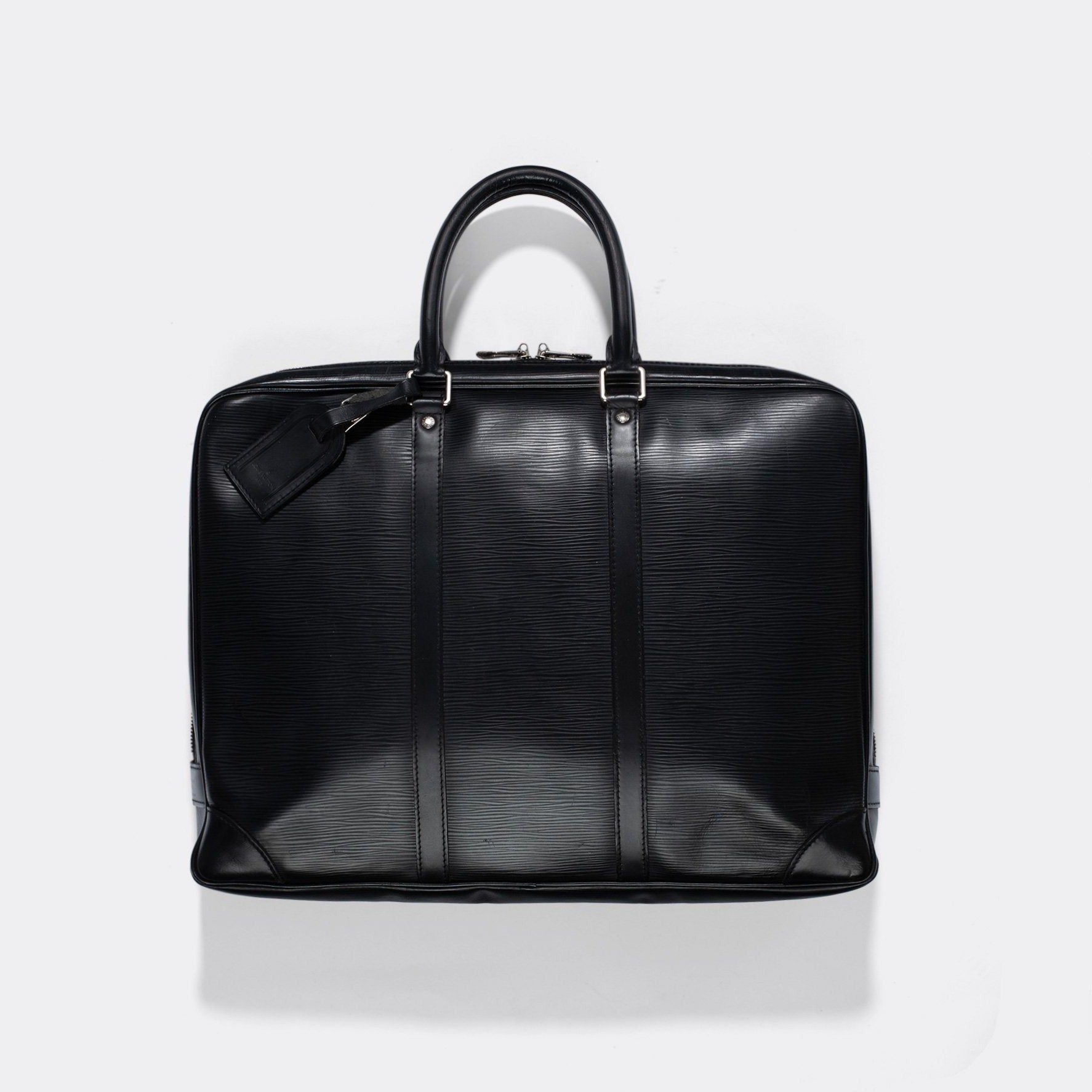 Louis Vuitton Black Epi Porte Documents Voyage