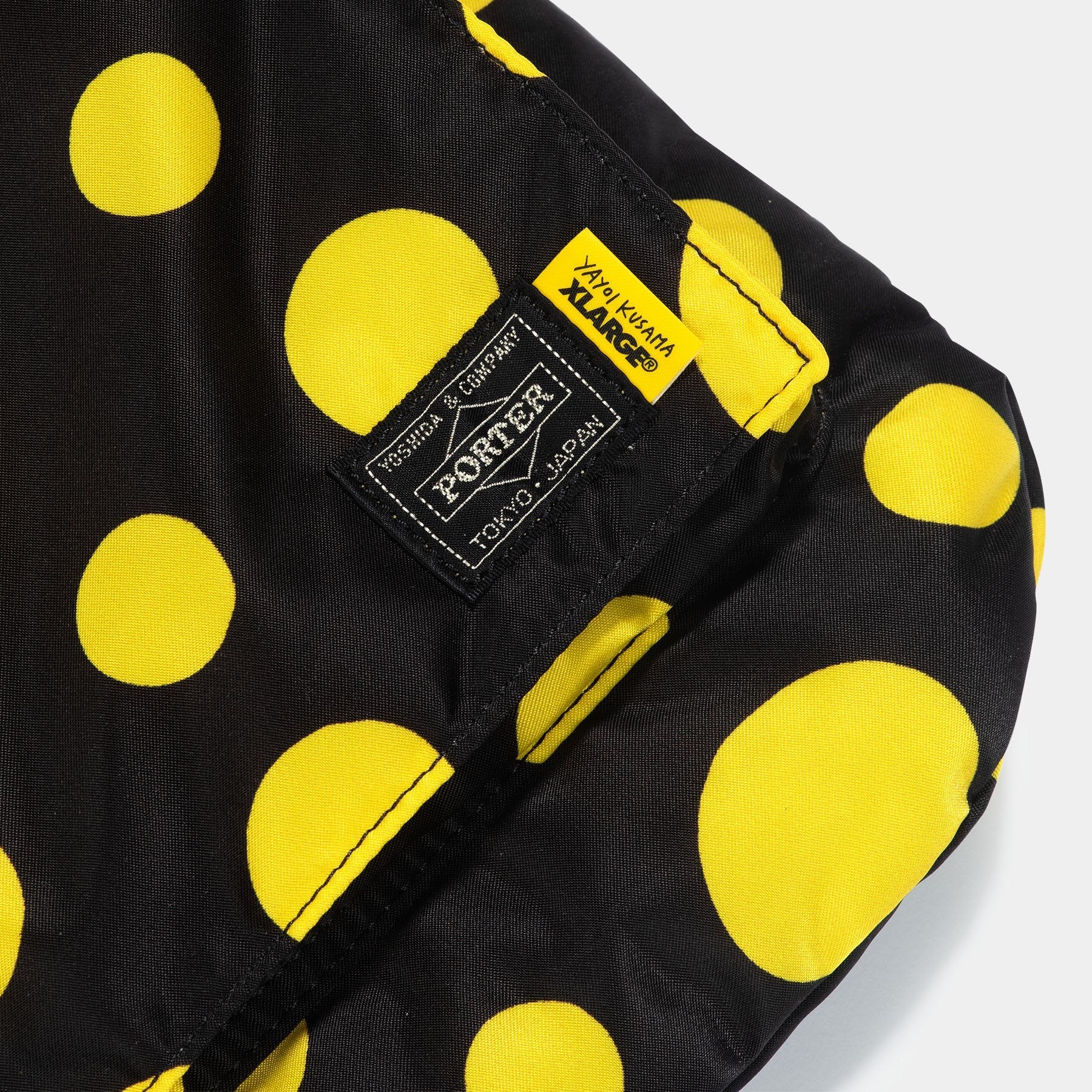 PORTER YOSHIDA X YAYOI KUSAMA HELMET BAG YELLOW DOTS