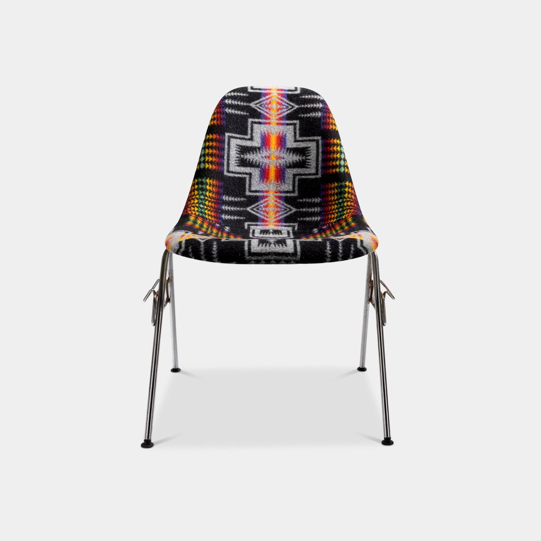 Unique Pendleton Eames Side Chair Rainbow