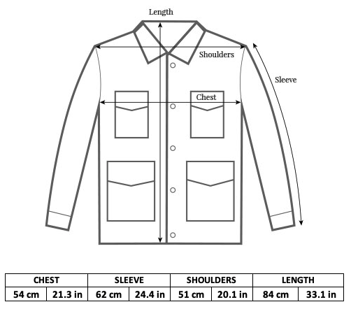 VINTAGE 1976 AIR FORCE M-65 FIELD JACKET MEASUREMENTS