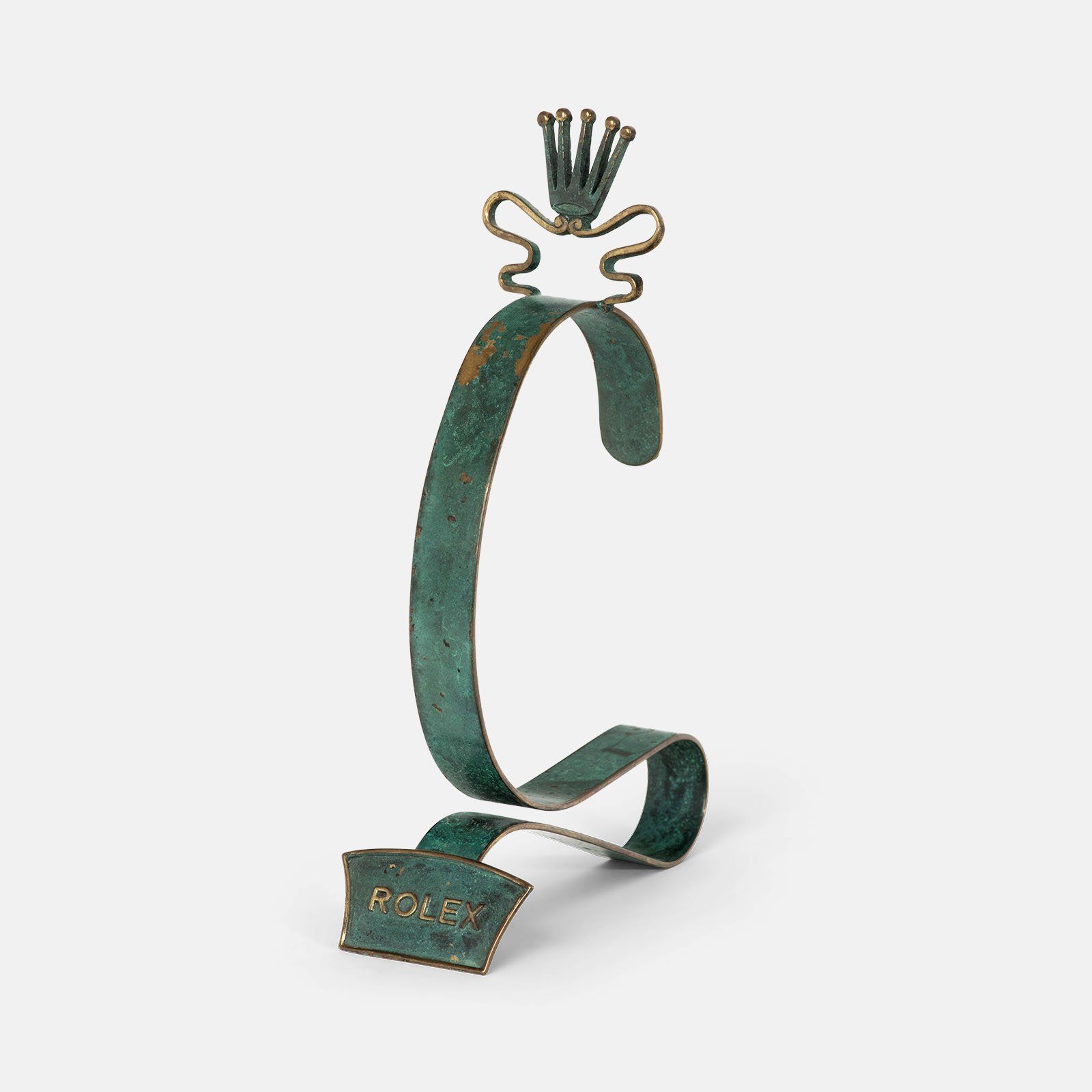 Vintage 1950s Brass Rolex Display Stand