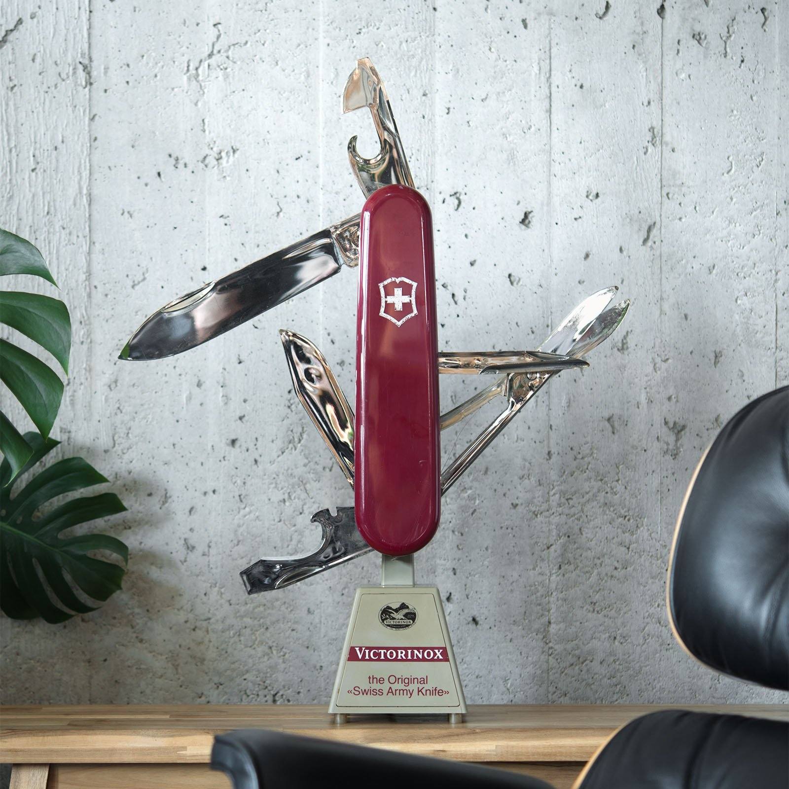 Vintage Oversized Victorinox Moving Knife Retail Display