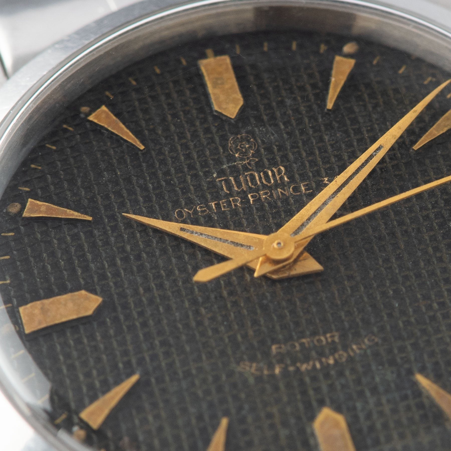 Tudor Prince Rare Waffle Dial Reference 7909 with Black honeycomb dial