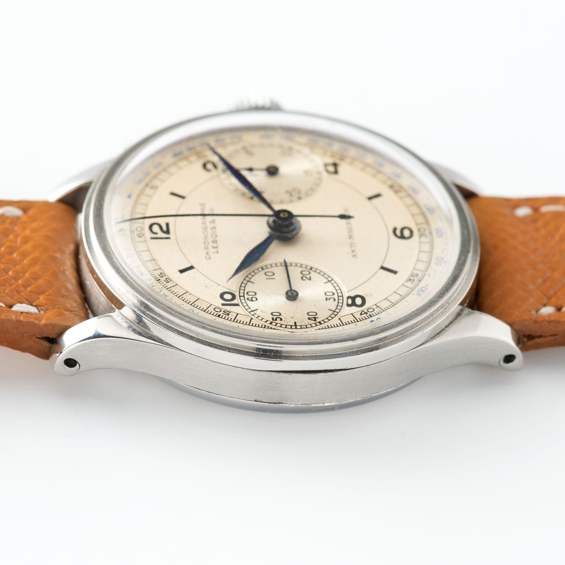 Lebois & Co Steel Chronograph 1940s