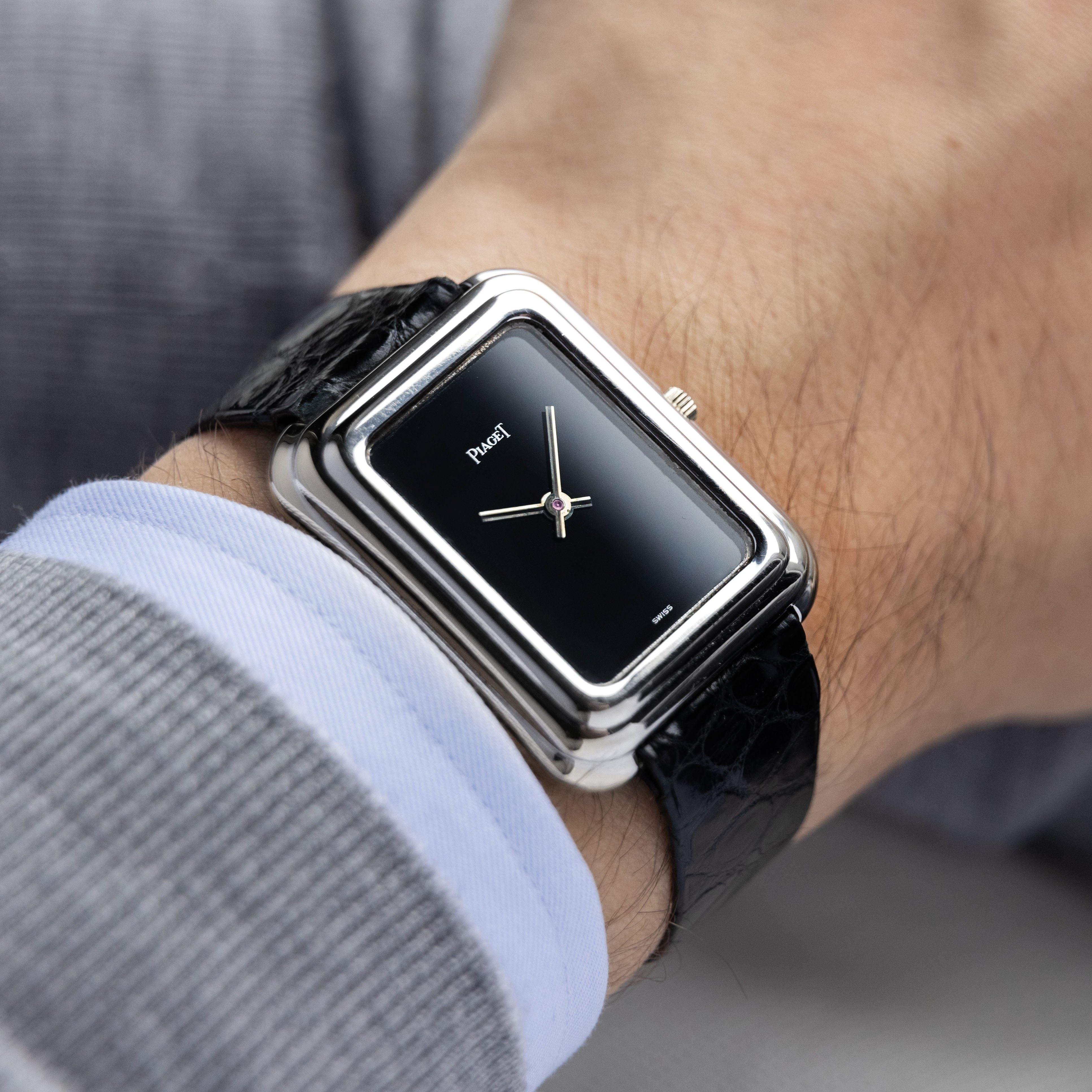 Piaget Onyx Dial White Gold ref 14101 Beta 21