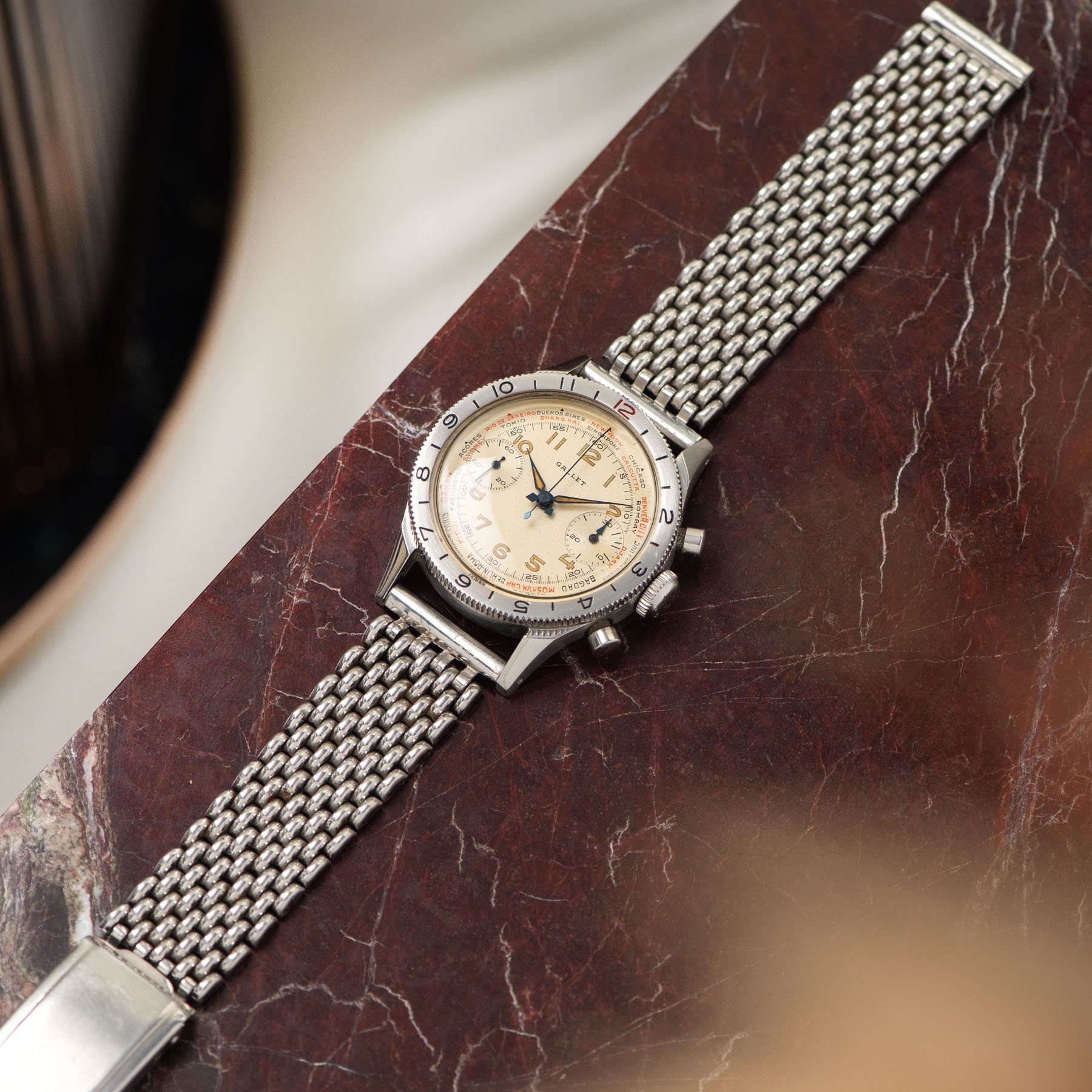 Gallet Flying Officer Chronograph 1940s