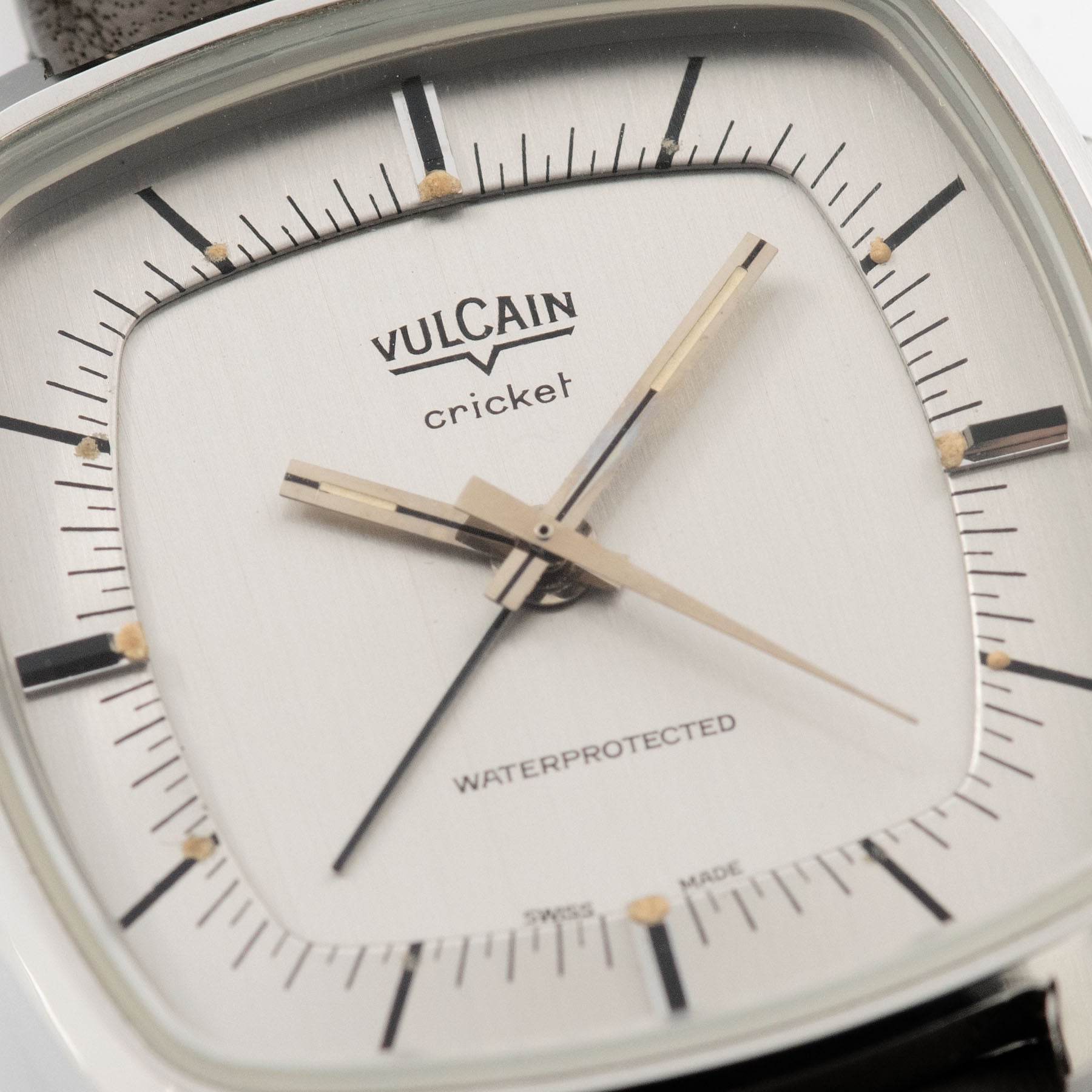 Vulcain Cricket Steel Alarm Watch 1970s