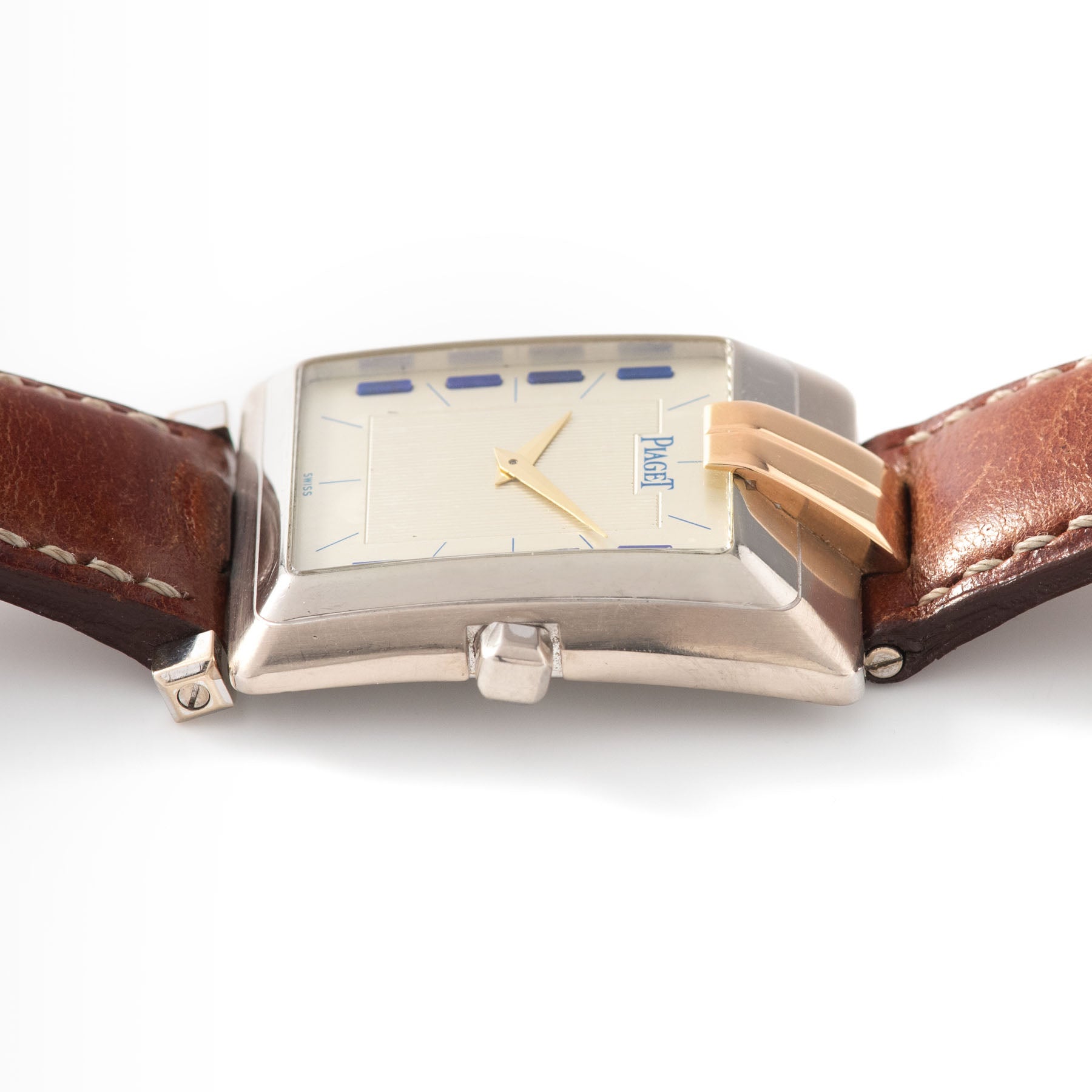 Piaget Lipizzan Polo Dress Watch White Gold Ref 91100