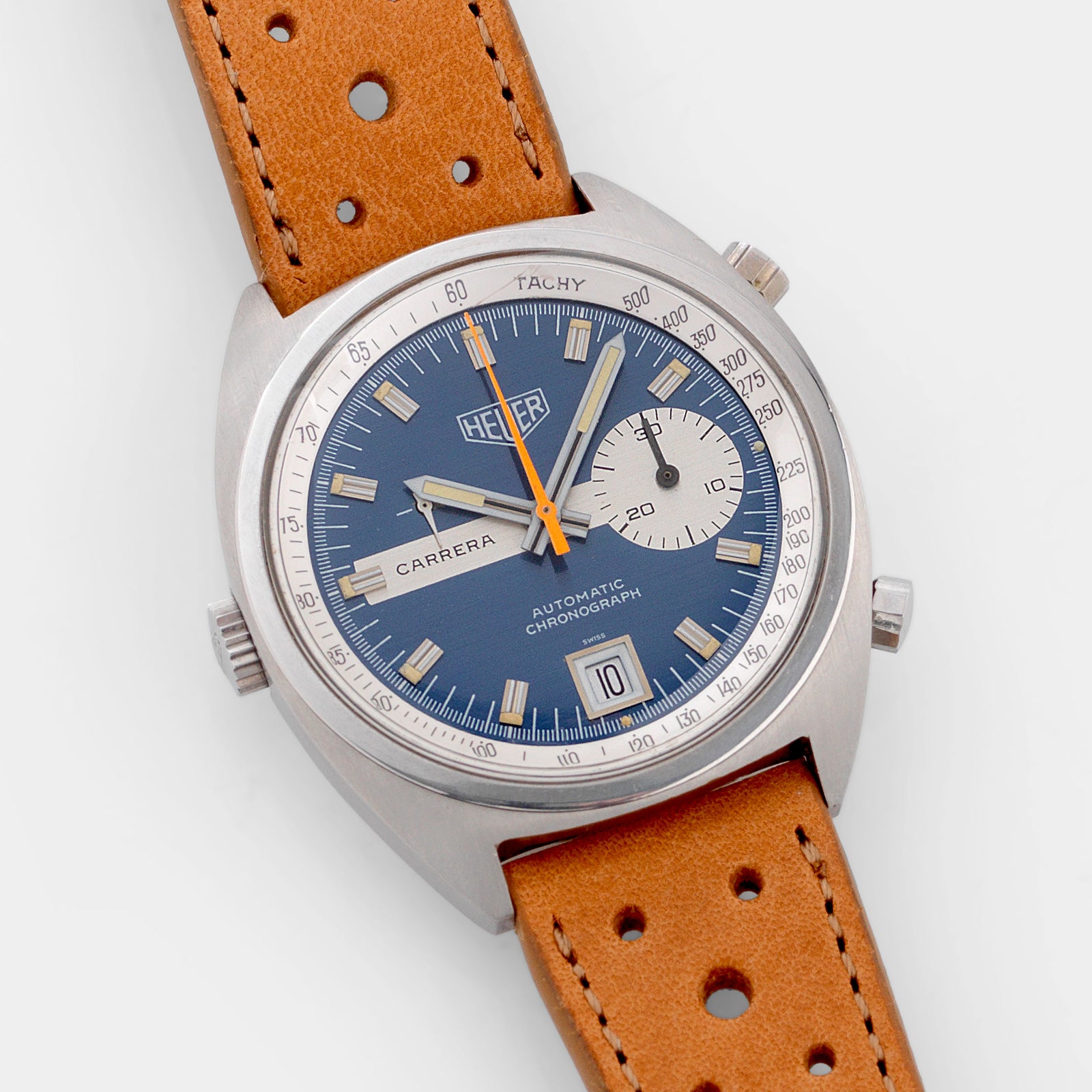 Heuer Carrera Blue Dial Reference 1553