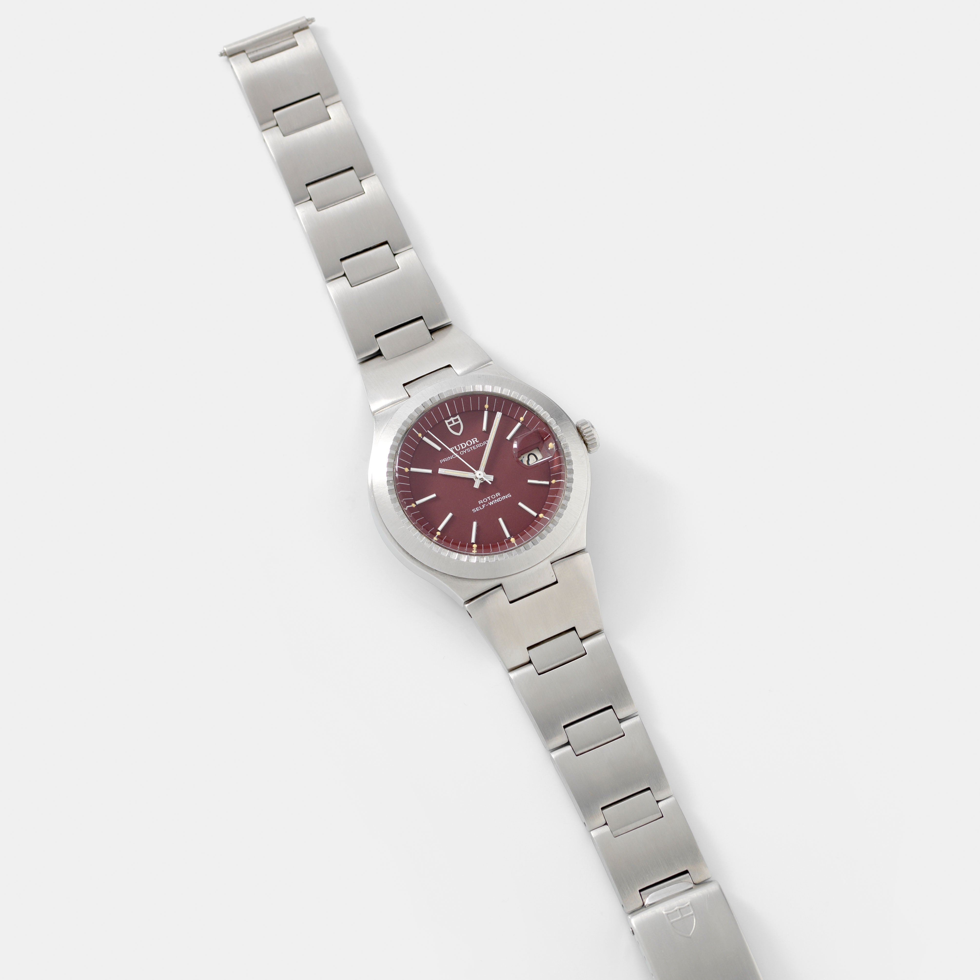 Tudor Prince Oysterdate 9121/0 Burgundy Dial with Papers