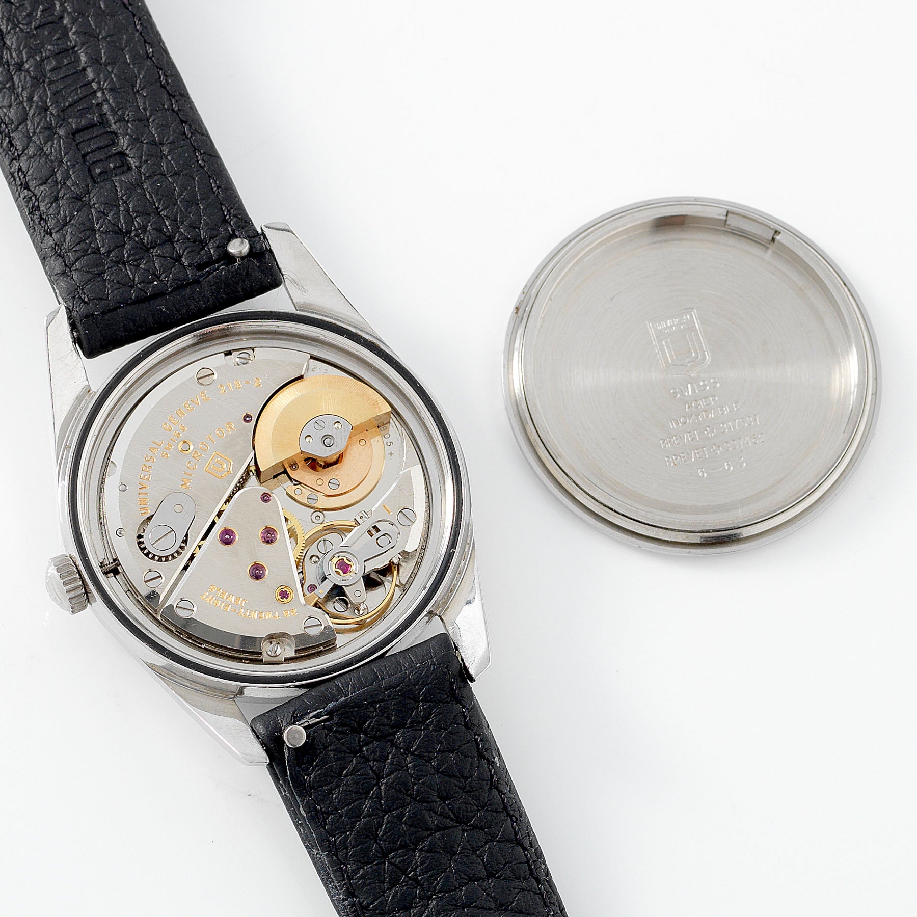 Universal Geneve Polerouter 204612-1 Cream Crosshair Dial